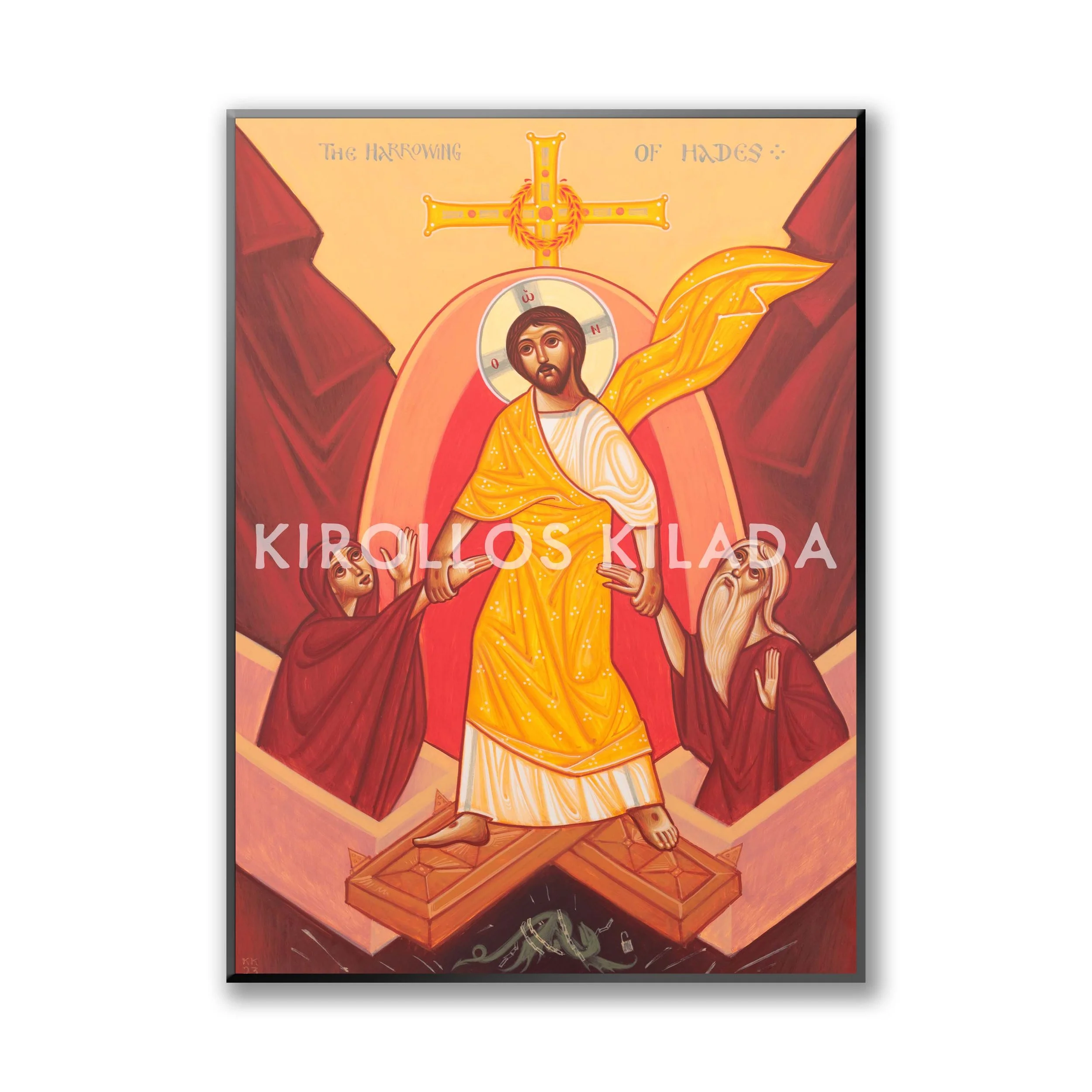Anastasis with Jeweled Cross