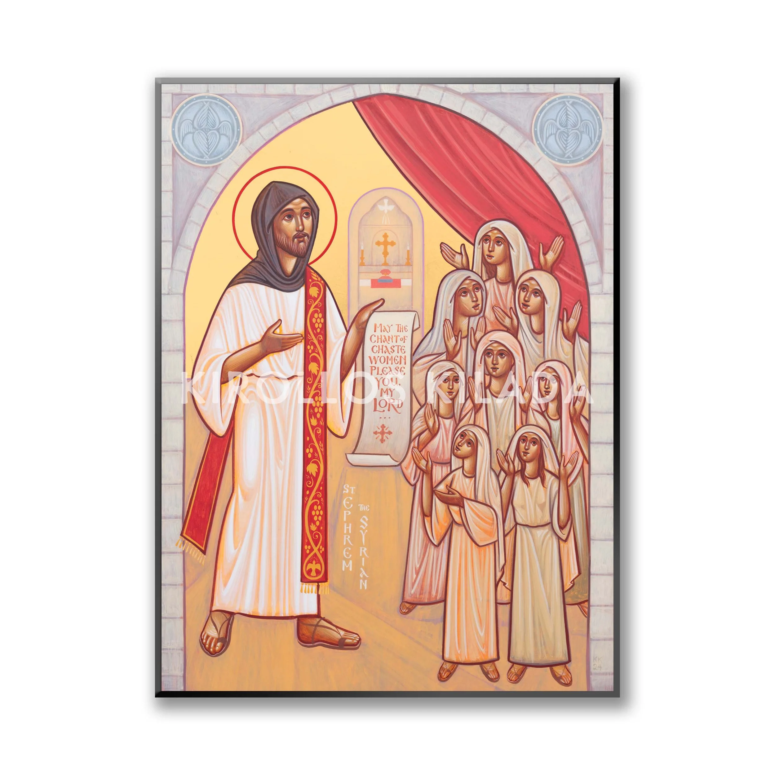 St Ephrem and Women Chanting Print Product.jpg