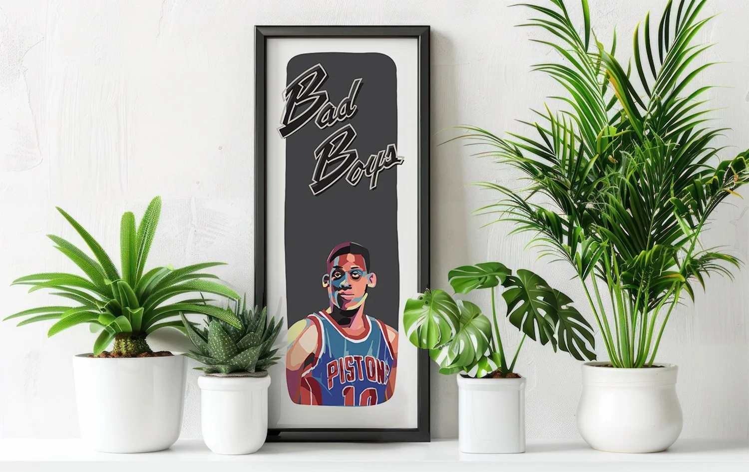 Dennis Rodman “The Worm” – Detroit Pistons Bad Boys Poster