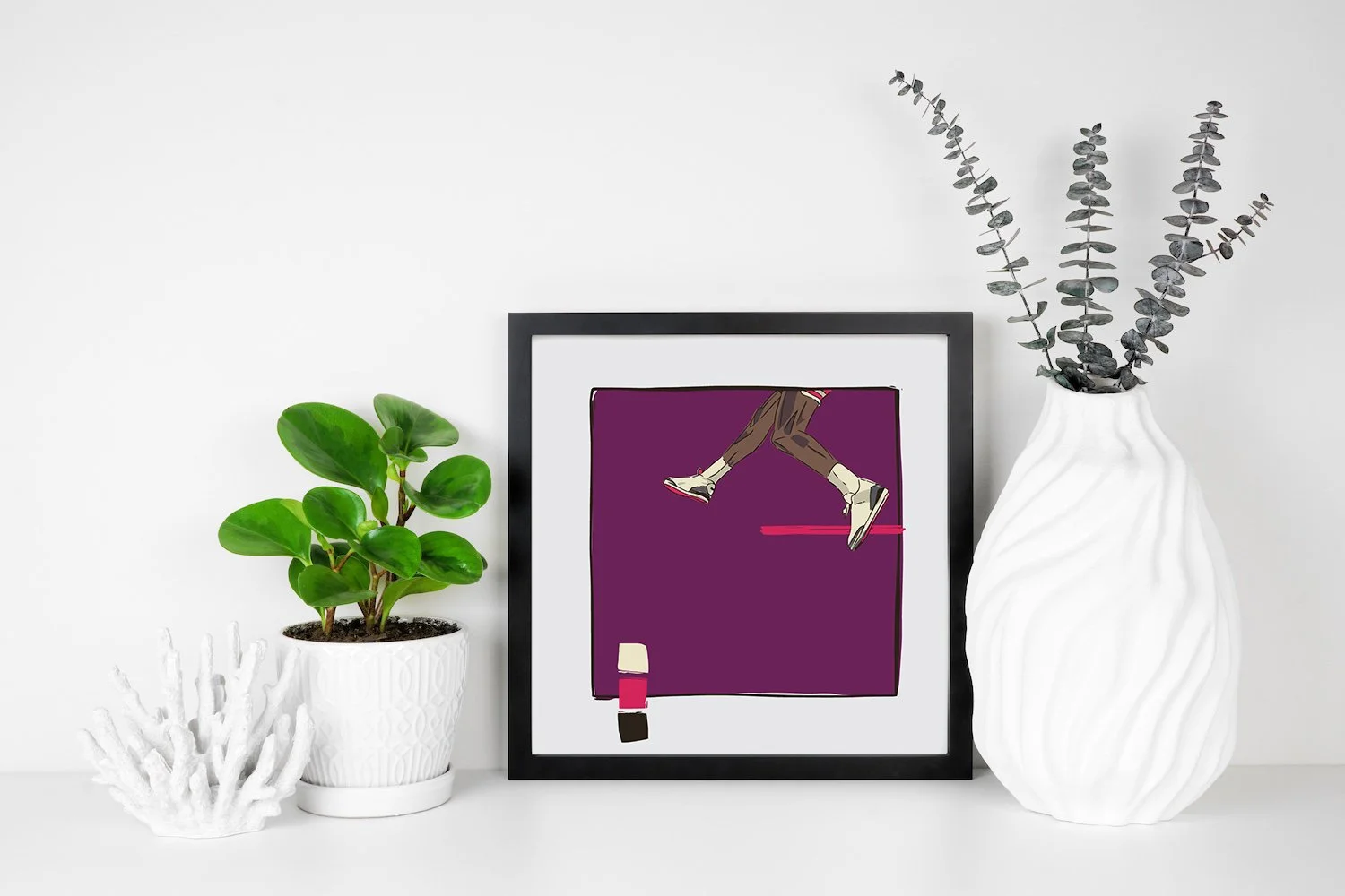 Michael Jordan Air Jordan III – 1988 NBA Art Print