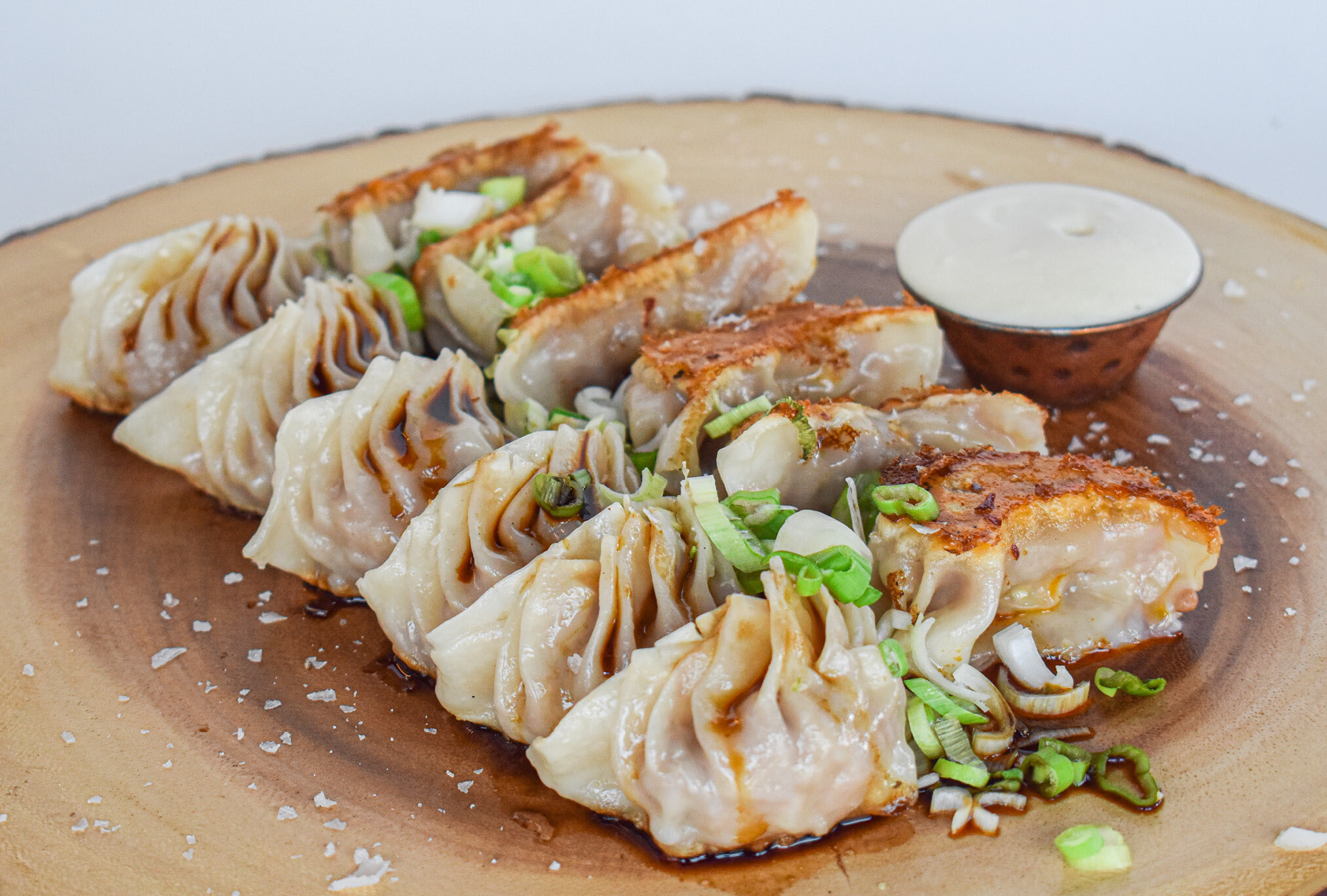 As Seen On Guy Fieri S Diners Drive Ins And Dives Cold Smoked Pork Cheek Dumpling Sauce Society Bbq