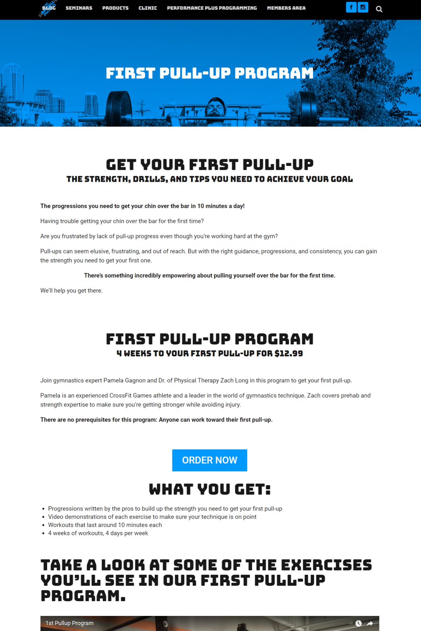 Sales Pages for TheBarbellPhysio.com