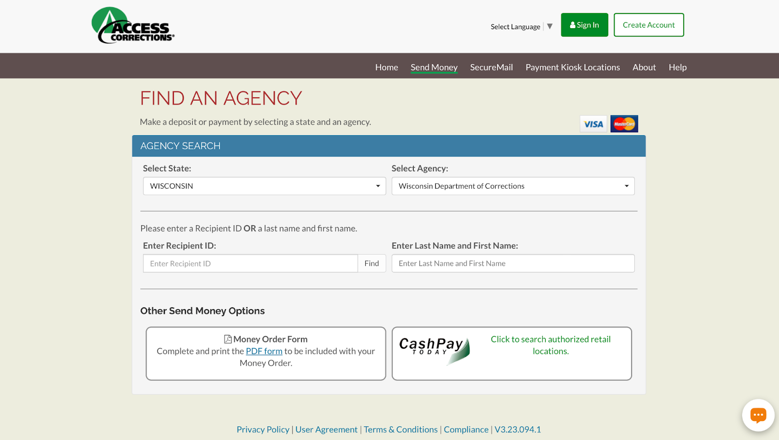 Access Inmate Funds
