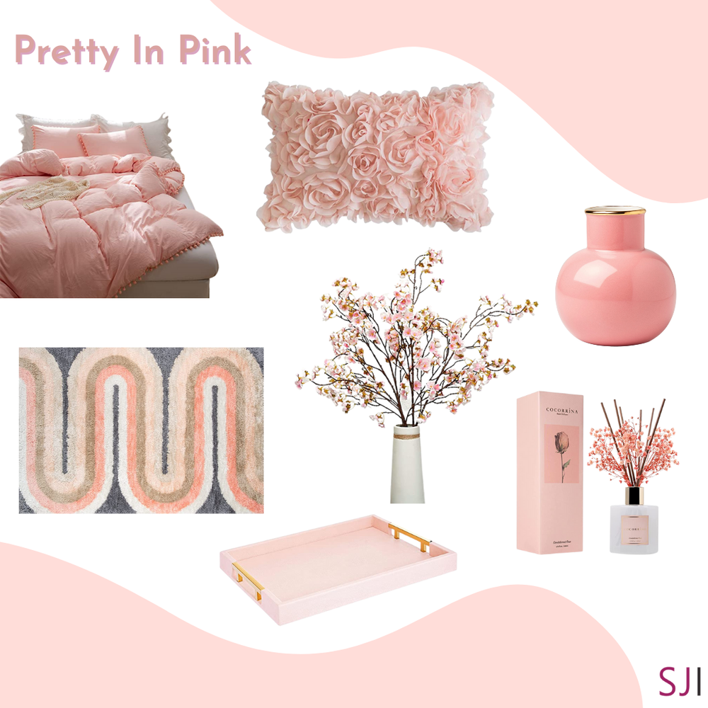 spring refresh amazon curated springtime items for house home condo apartment pink