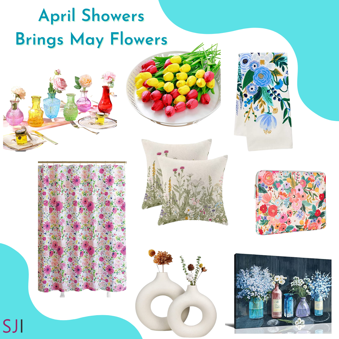 spring refresh amazon curated springtime items for house home condo apartment pink floral flowers 