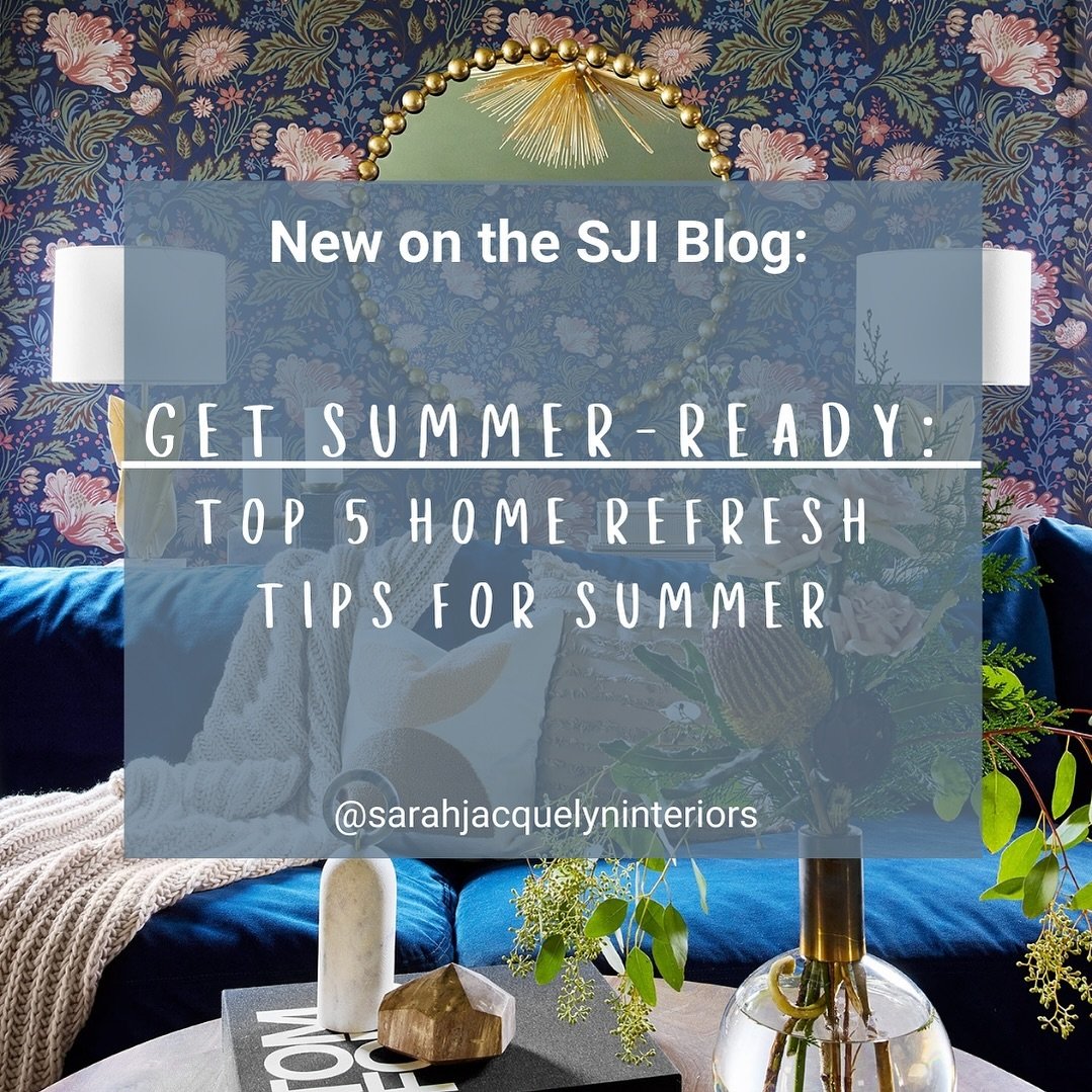 As an interior design firm dedicated to transforming your living spaces, we&rsquo;re excited to share our top five recommendations to refresh your home and make it ready for the season ☀️ 

#interiordesignblog #interiordesign #summerdecor