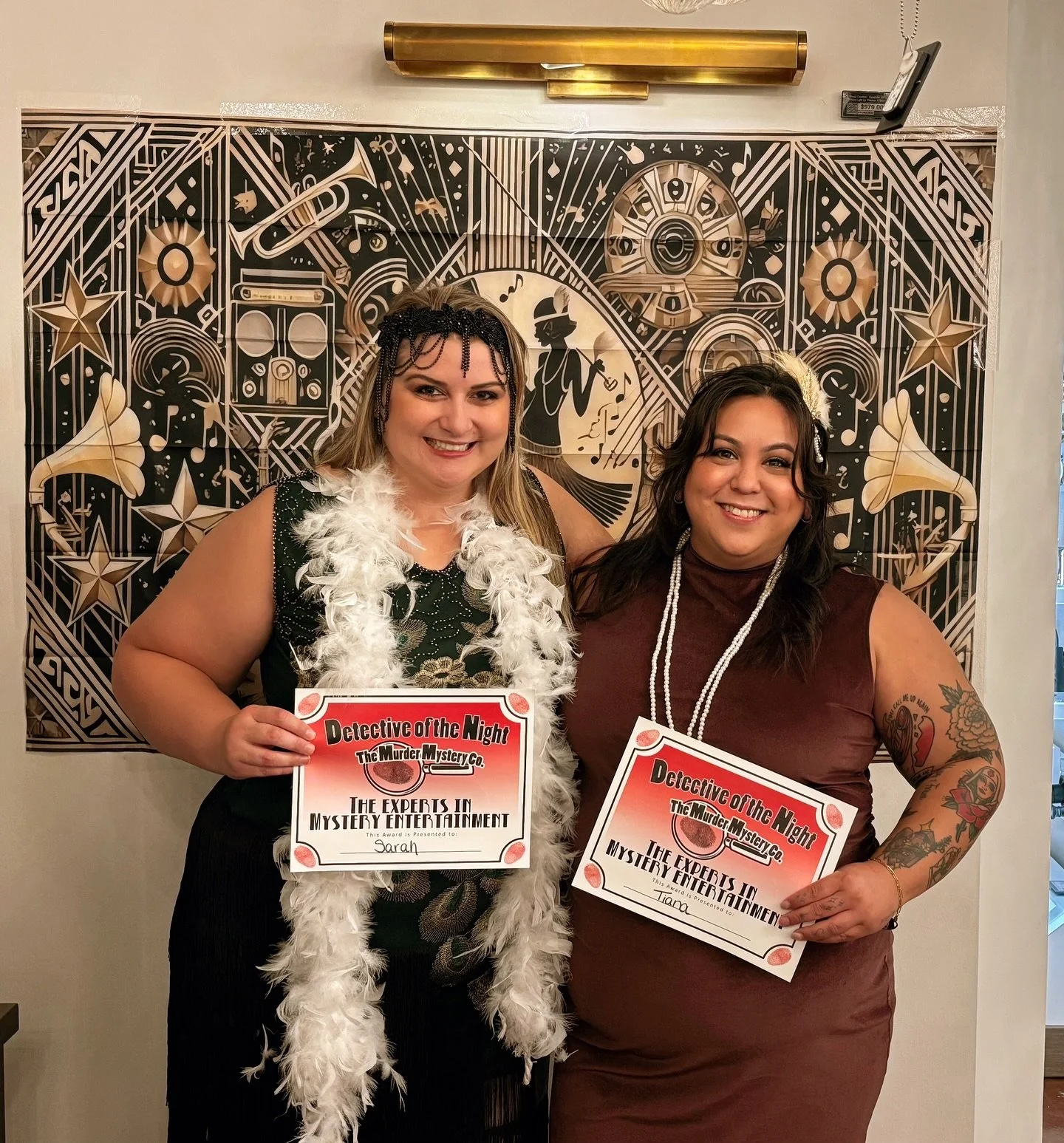 Adding &ldquo;detective&rdquo; to our resumes because we solved a murder last night! Thanks so much to the Ferguson Chicago showroom for hosting the Mafia Marriage Murder Mystery and having us! 🕵🏼&zwj;♀️🔍
