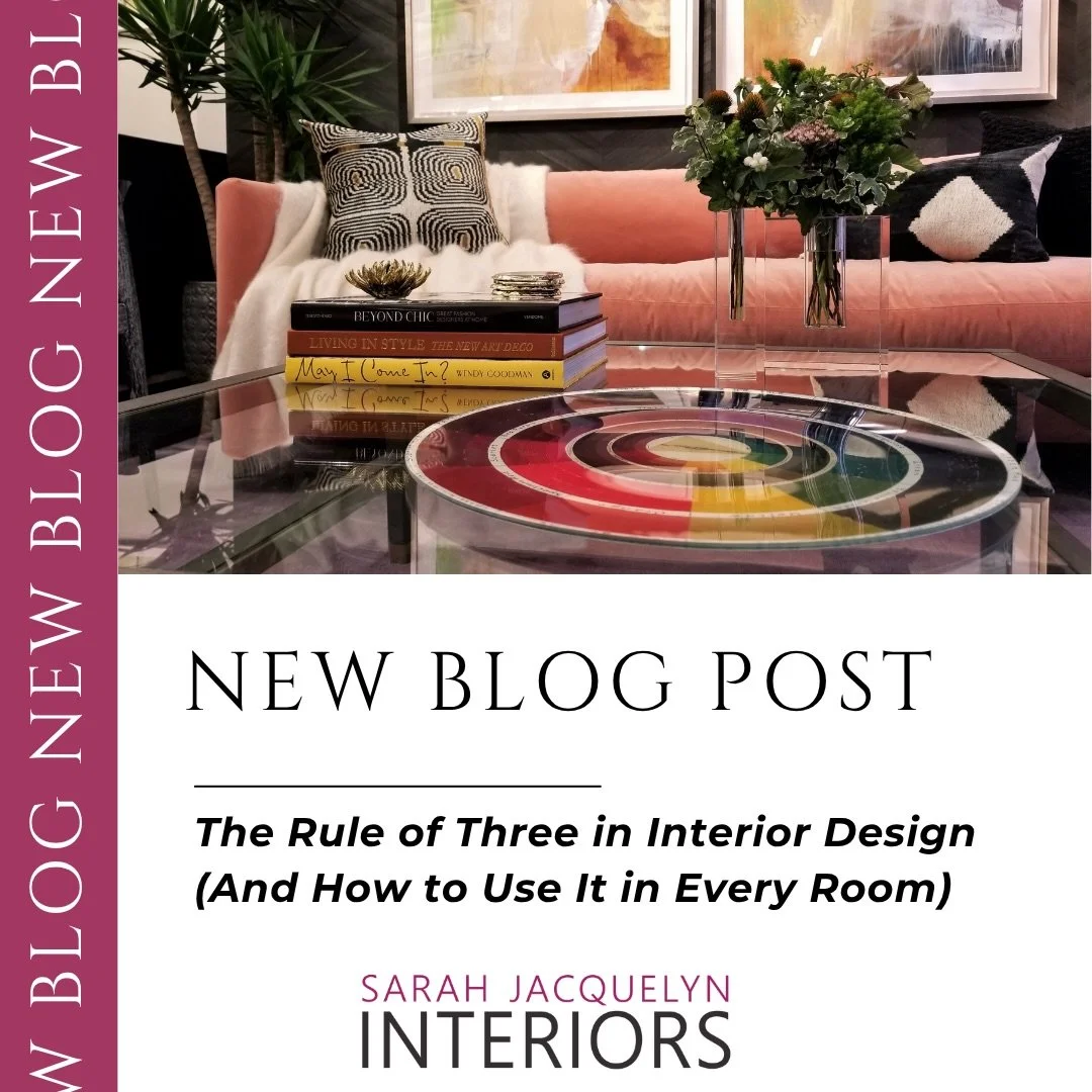 If you have ever wondered why some spaces feel effortlessly styled while others feel a little off, the answer often comes down to one simple principle: the rule of three. It is subtle, but once you see it, you will start to notice it everywhere!

Rea