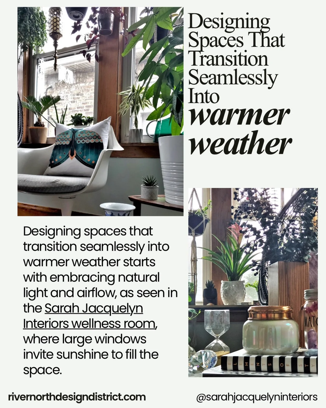 Read more tips from us and other designers on @rndesigndistrict&rsquo;s blog &ldquo;Designing Spaces That Transition Seamlessly Into Warmer Weather&rdquo; - link in bio! 🪴