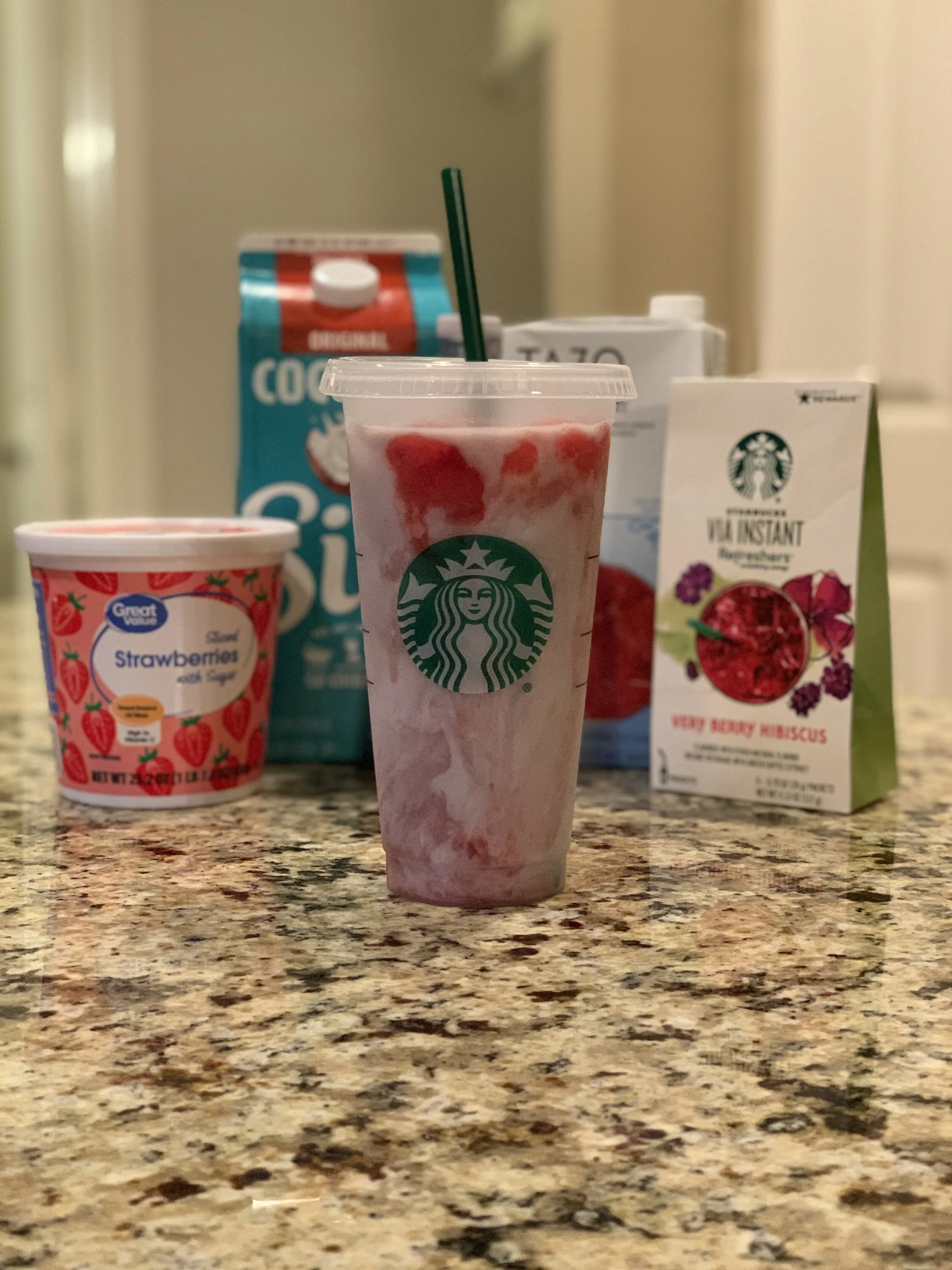 Starbucks Reusable Cup-tropical Starbucks Cup-hibiscus Starbucks Cup Custom Starbucks  Cup-free Straw Topper With Purchase 