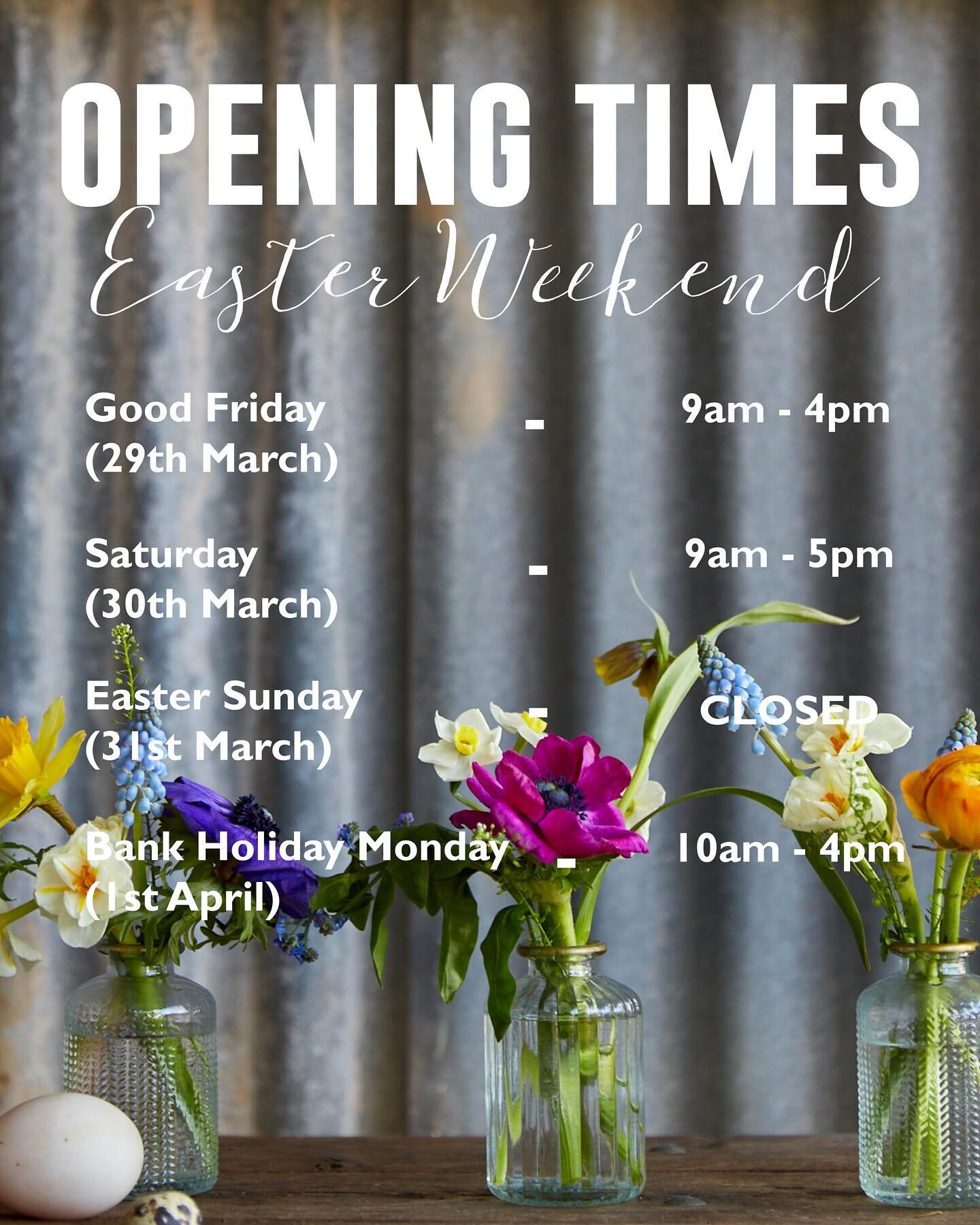 Wishing everyone a lovely weekend. 

The weather might be unpredictable but there are some guarantees, our hot cross buns are delicious and the team will be having a well earned rest on Easter Sunday!

Thank you so much for supporting our small indep