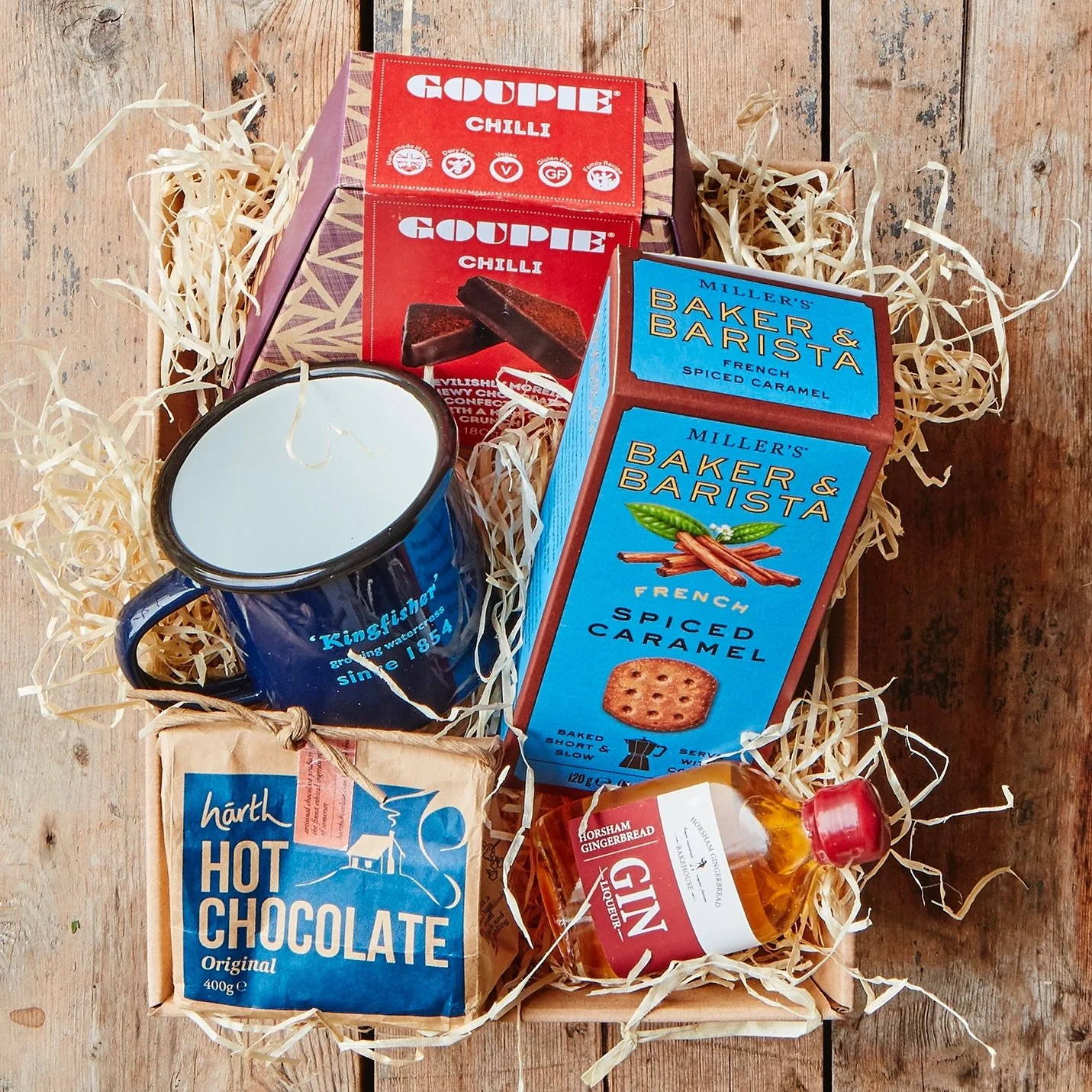 The perfect remedy to grey November
 days, our Winter Warmer hamper. 

A wonderful selection of products that we stock in store put together for you, to make a delicious gift. Hamper includes;
@goupiegroupies chocolates 
@harthchocolate drinking choc