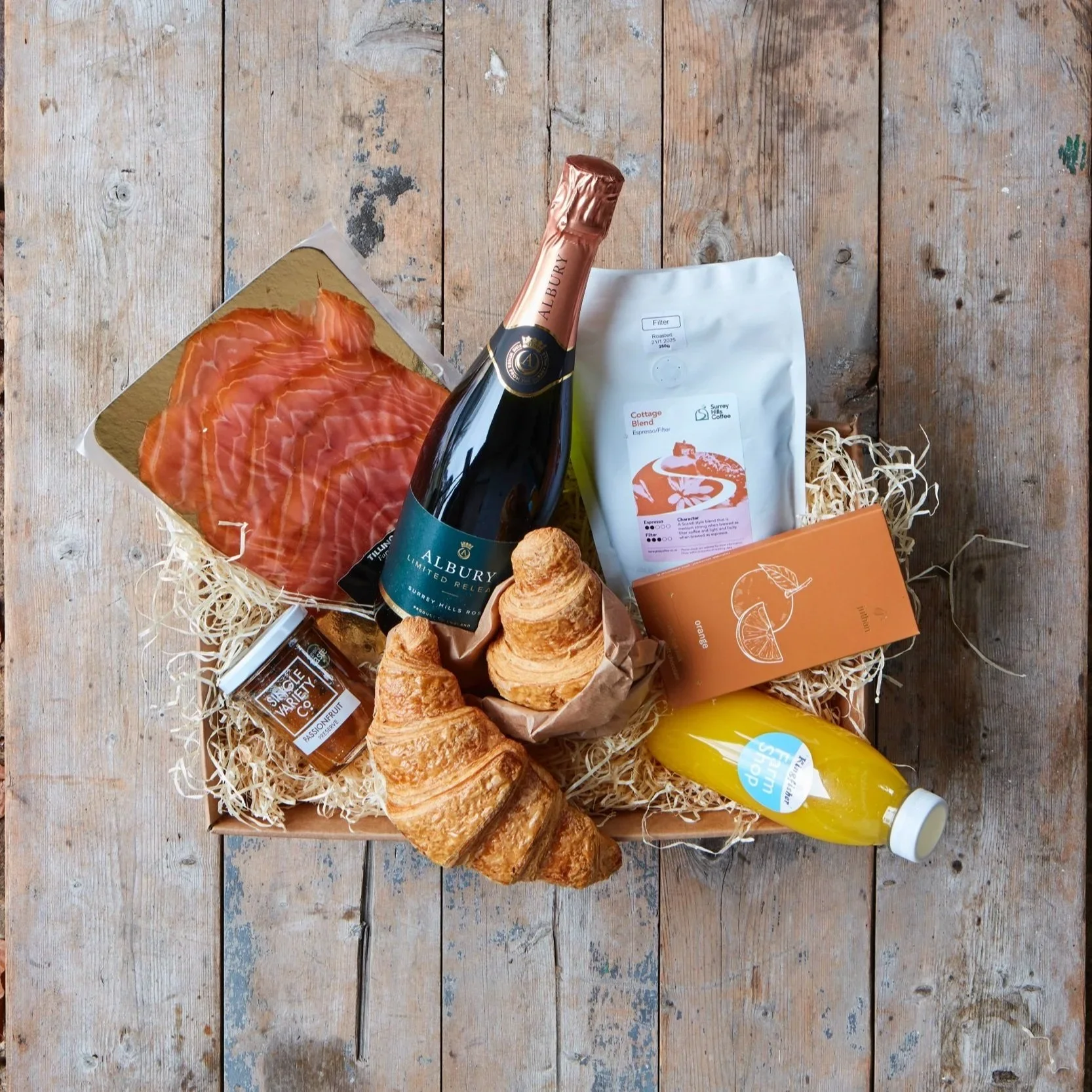 Valentines Bubbly Breakfast Hamper - from £90