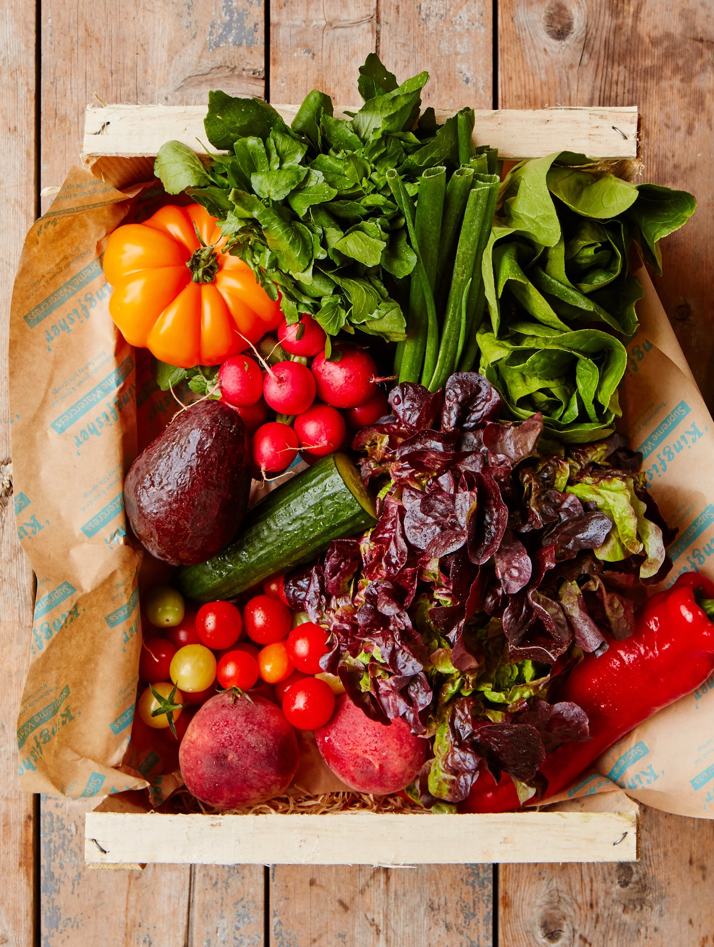 Salad days!
Local lettuce have just begun. 

#saladdays 
#toohottocook 
#seasonalproduce 
#kingfisherfarmshop 
#deliciousandcolourful