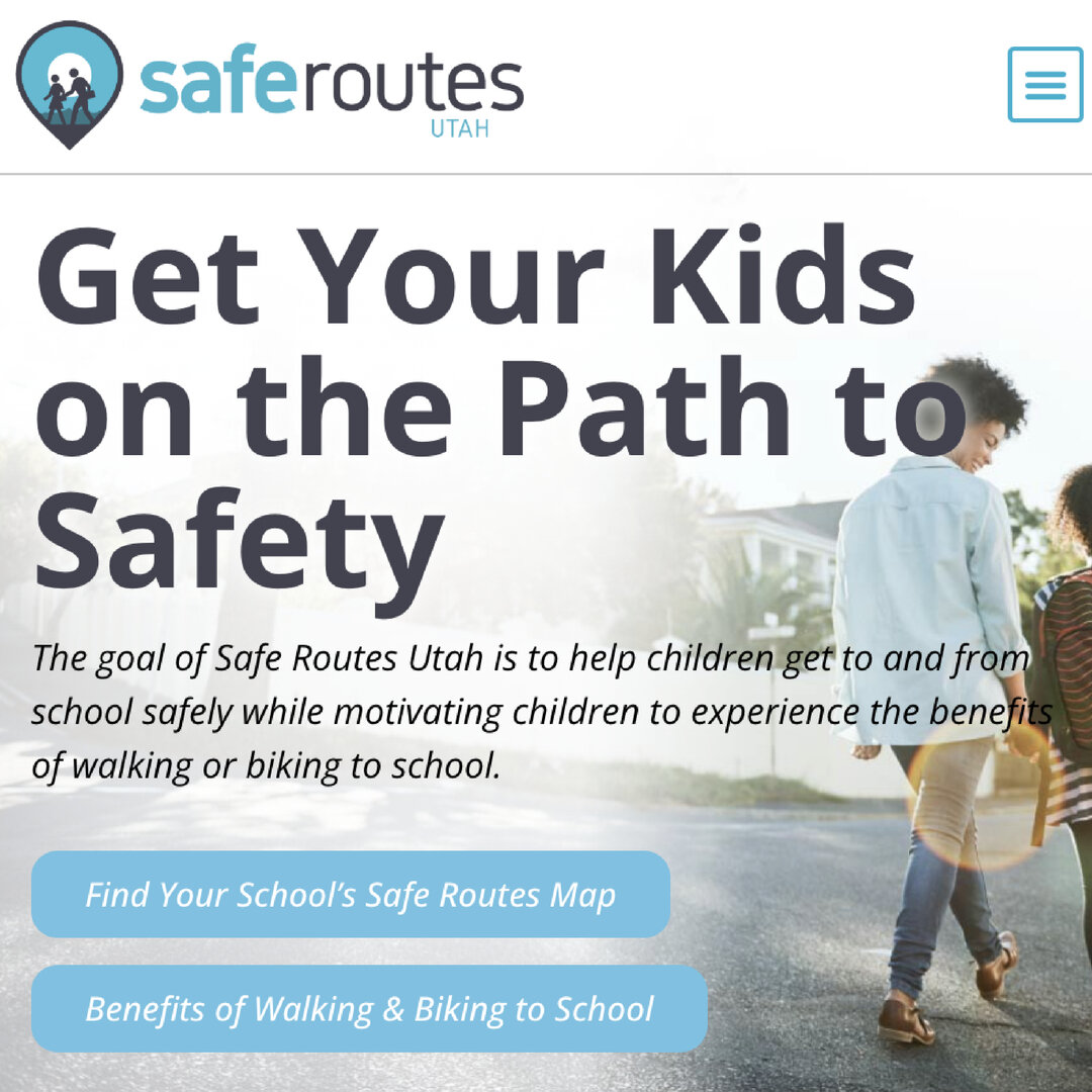 Back to School! Get your kids to school safely with these walking + biking routes provided by Safe Routes Utah. Visit their link + search your school to map out your route! &gt;&gt; https://saferoutes.utah.gov/