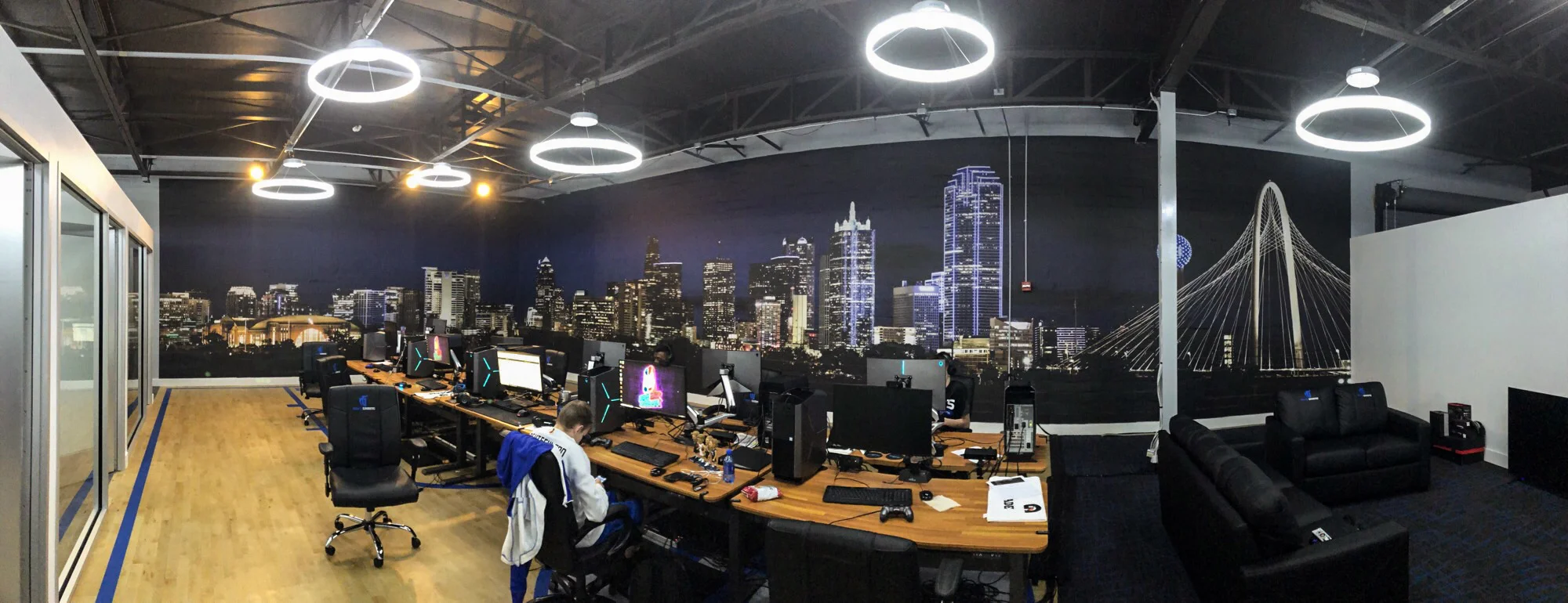 Finished product - Mural Mavericks Gaming Training Facility