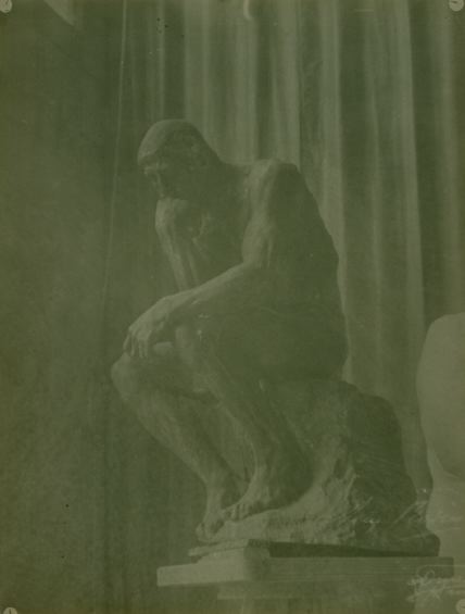 Study of Rodin's "The Thinker", ca. 1896-1900