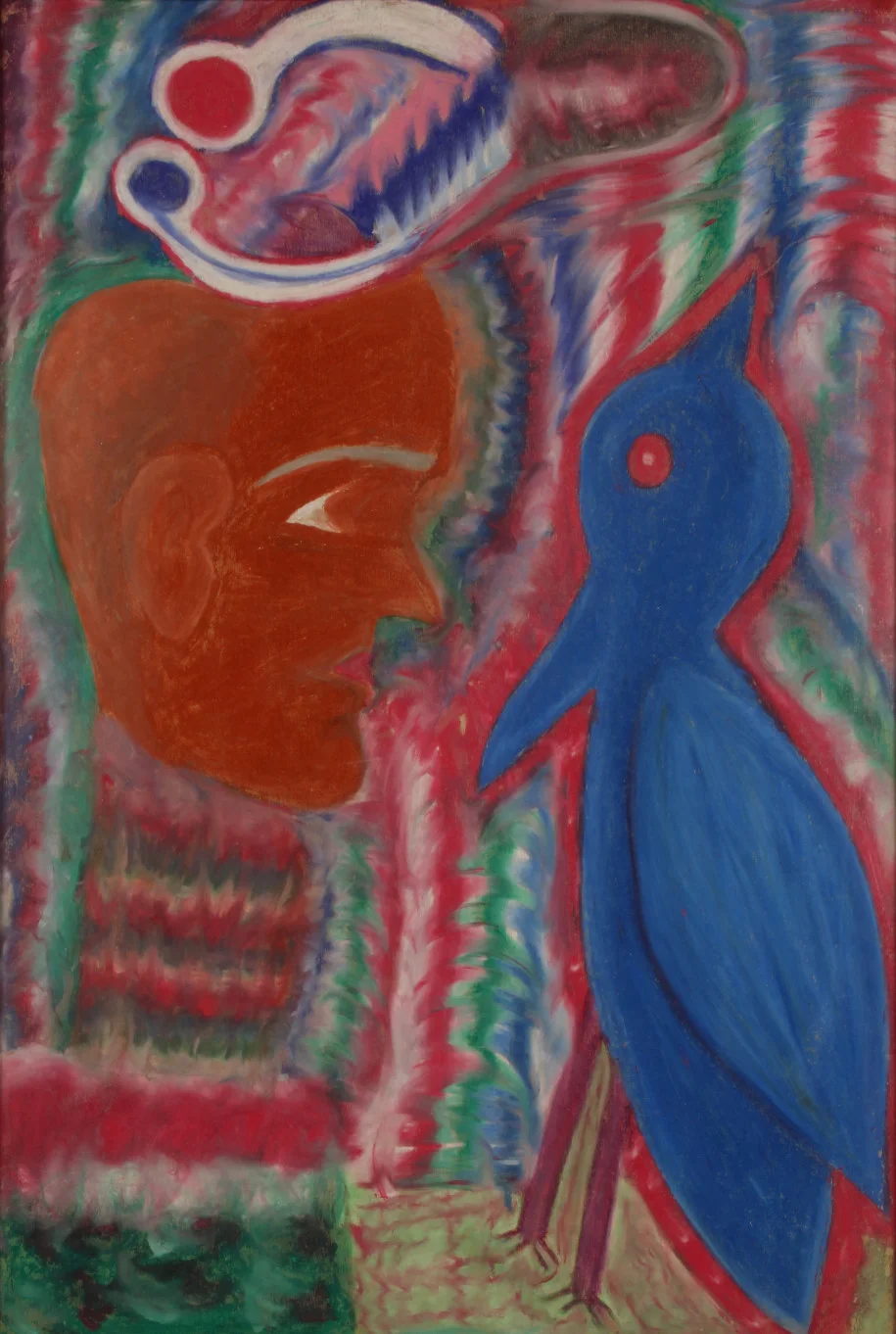 Untitled (Man and Bird), c. 1980