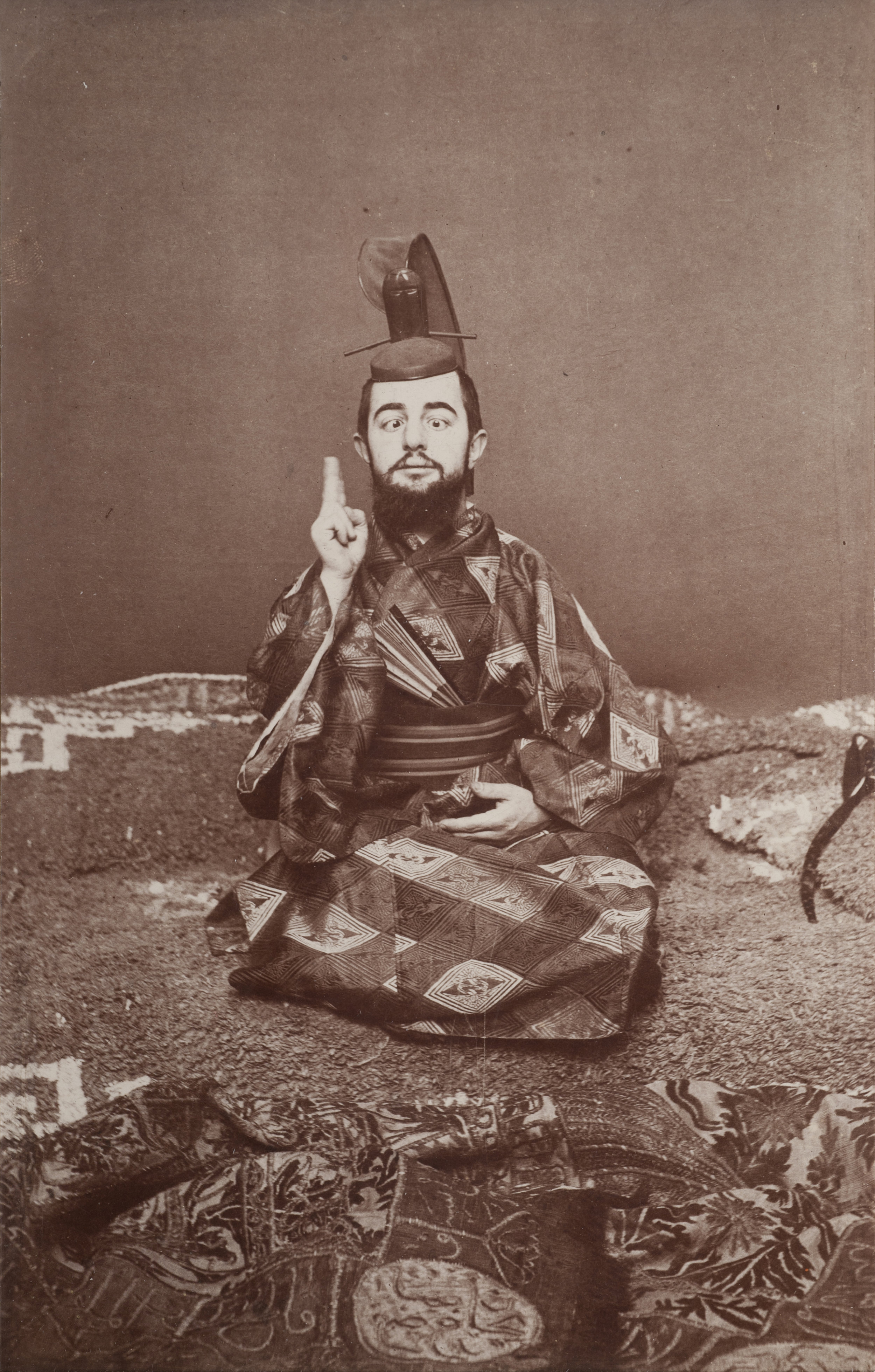 Henri Toulouse-Lautrec in Japanese Samurai Garb, ca. 1892