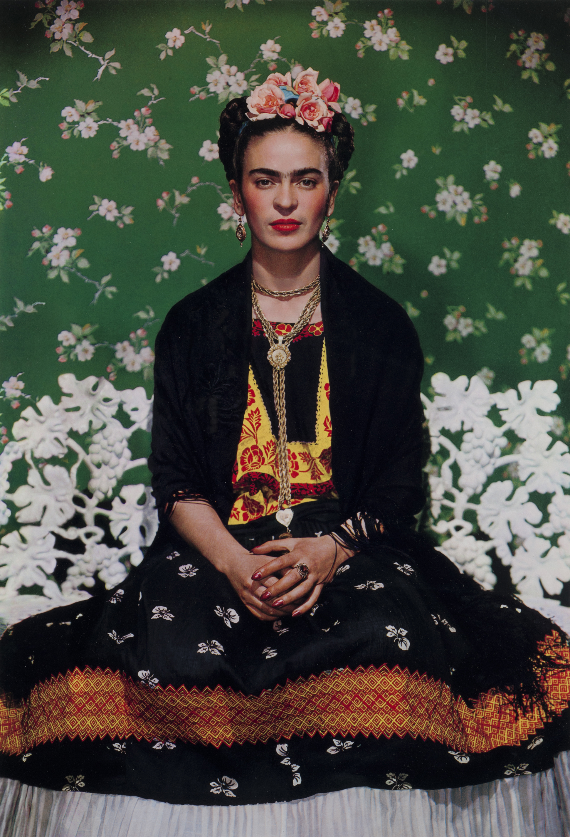 Frida Kahlo on White Bench, New York, 1939