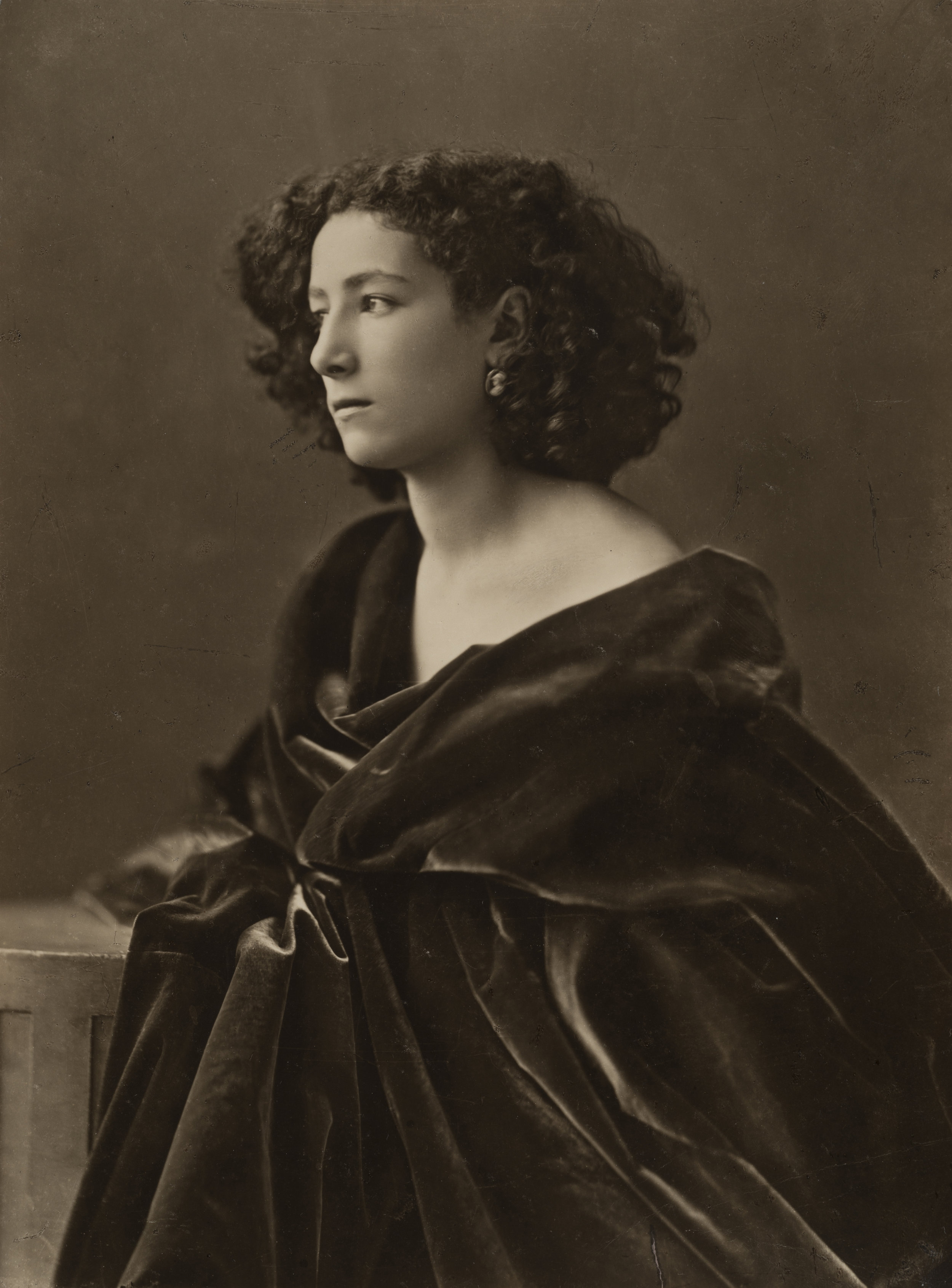 Portrait of Sarah Bernhardt, circa 1866