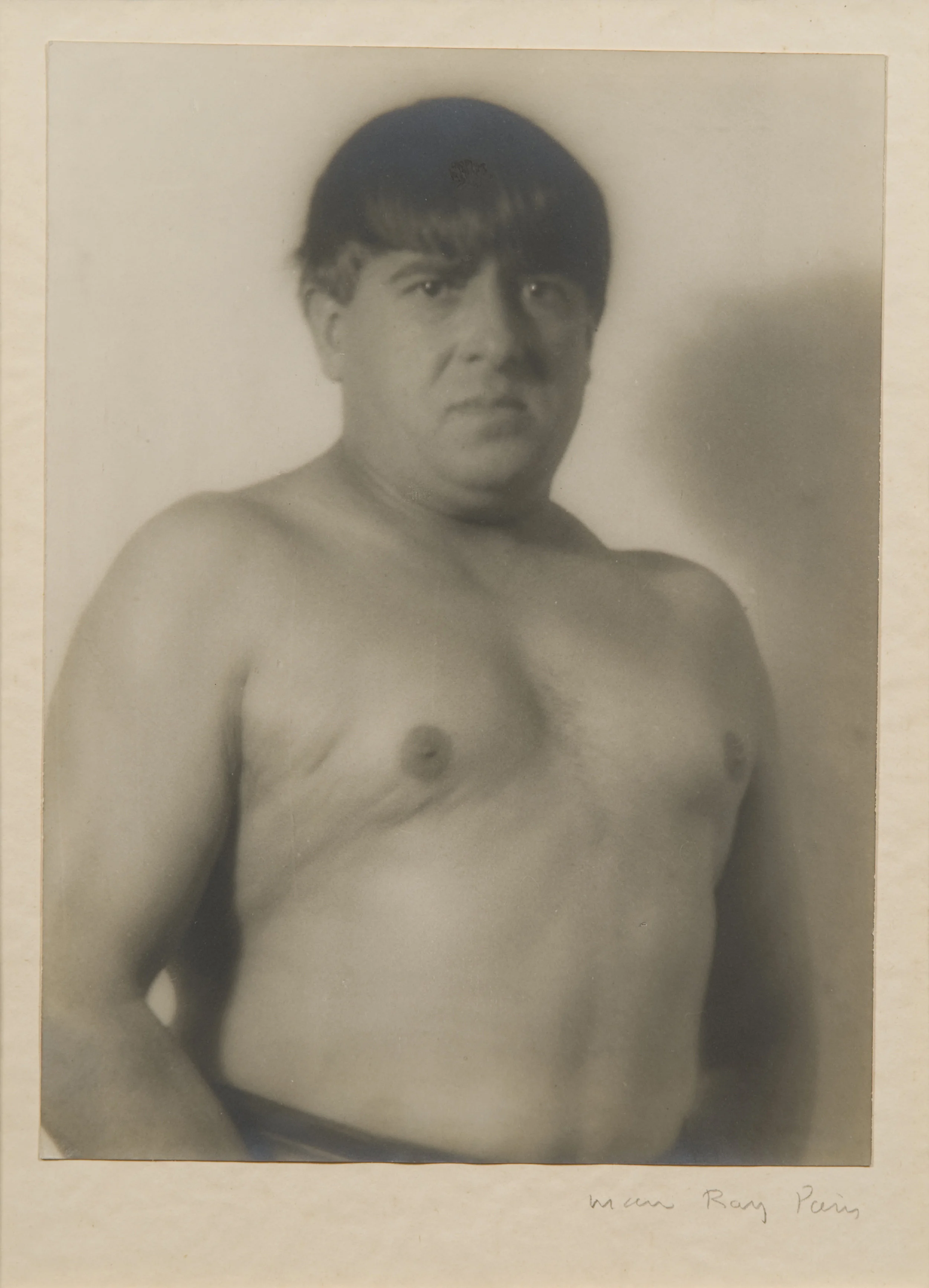 Francis Picabia Imitating Rodin's Statue of Balzac, 1923