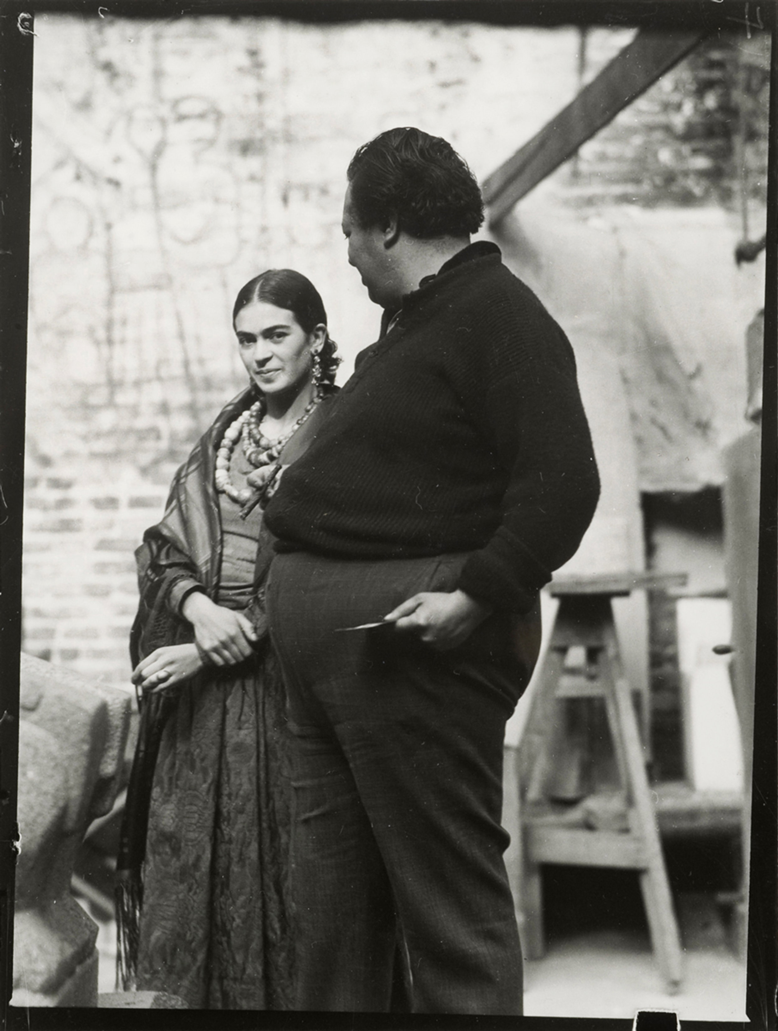 Diego Rivera & Frida Kahlo in San Francisco, c. 1930