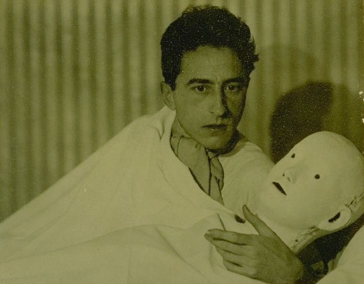 Jean Cocteau with Mask, 1927