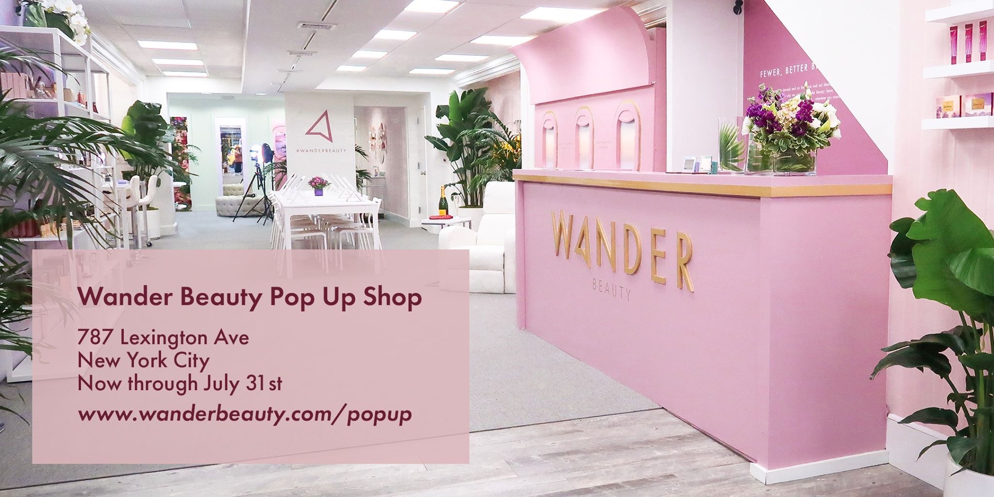 Wander Beauty Pop Up Shop 