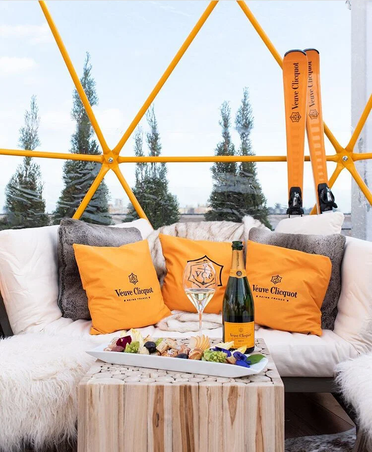 Veuve Cliquot Chalet at Mr. Purple NYC 
