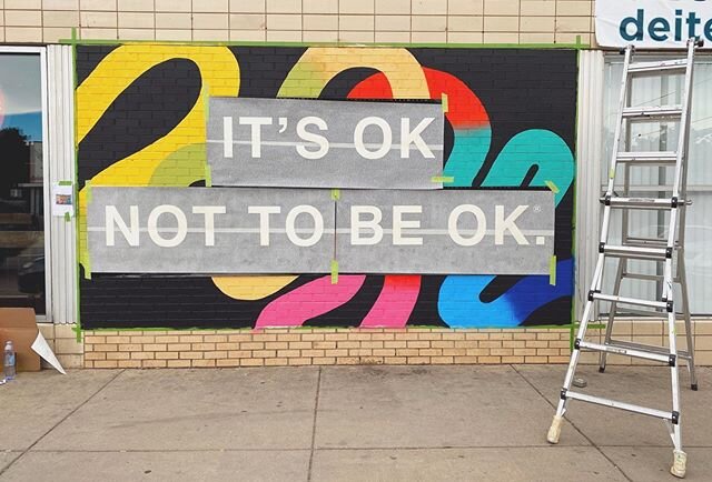 yesterday we went on a bike ride to say hi to @olivemoya and check out her latest mural. we stuck around for a while and watching her get these words on this wall gave me time and space to more fully accept how things are overwhelmingly not okay righ
