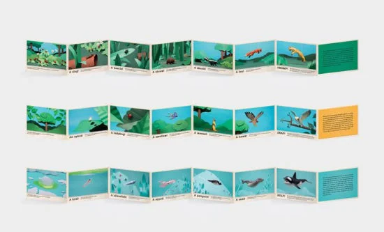 Panels from the books