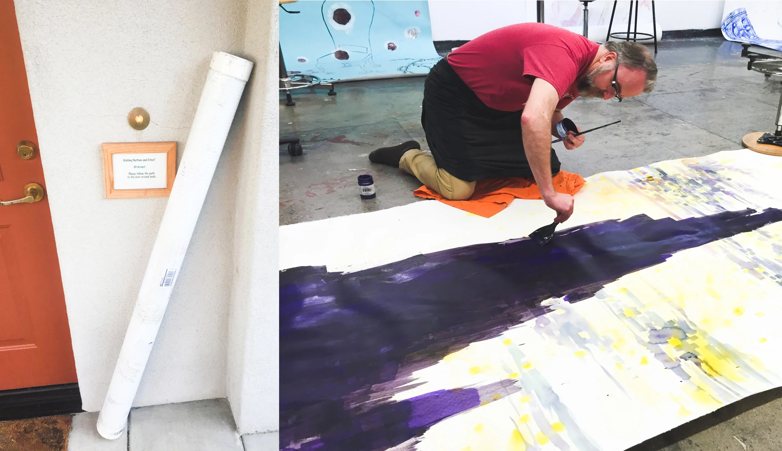 Postal delivery and studio work