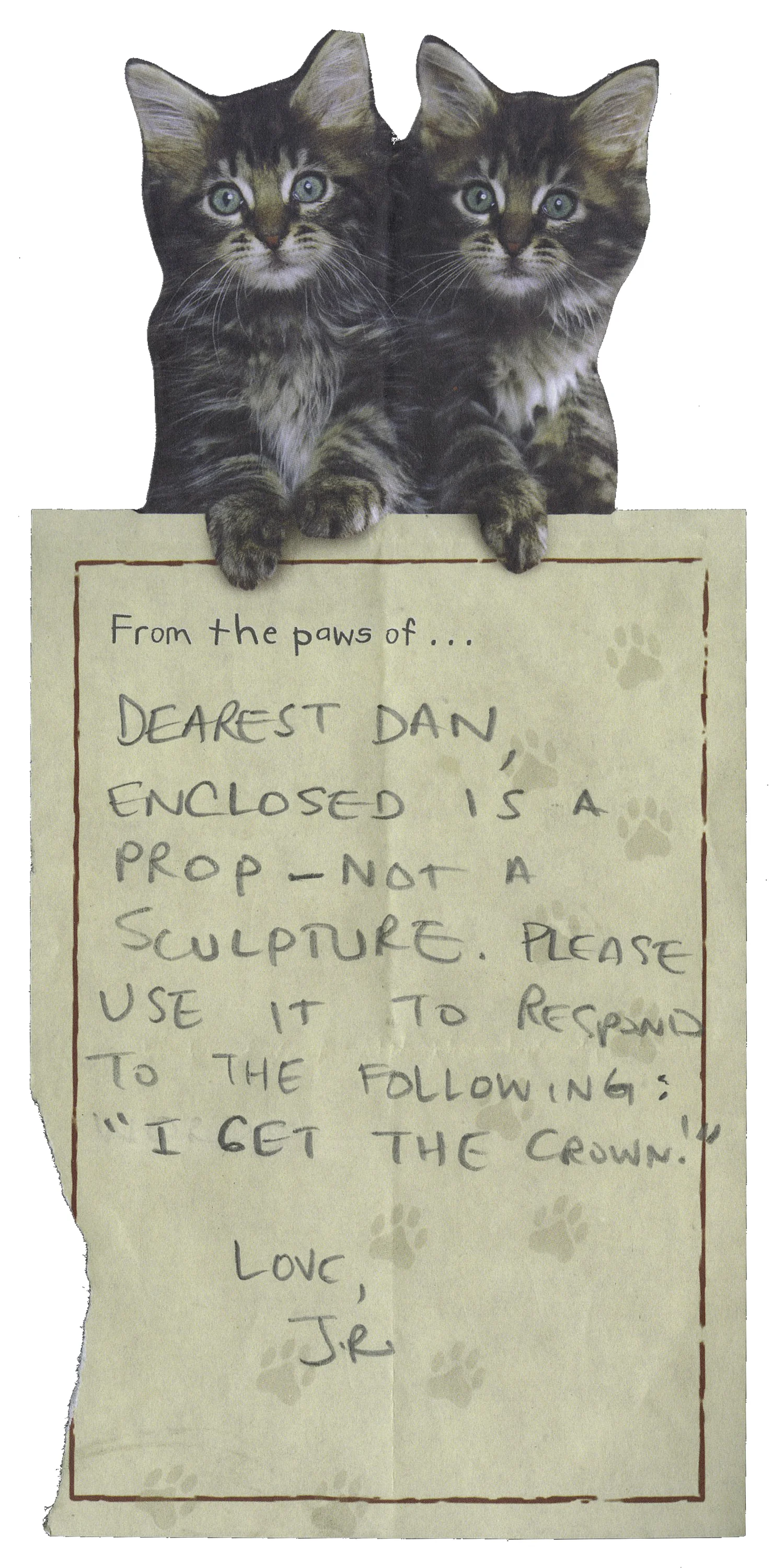 J.R. object and prompt to Callis