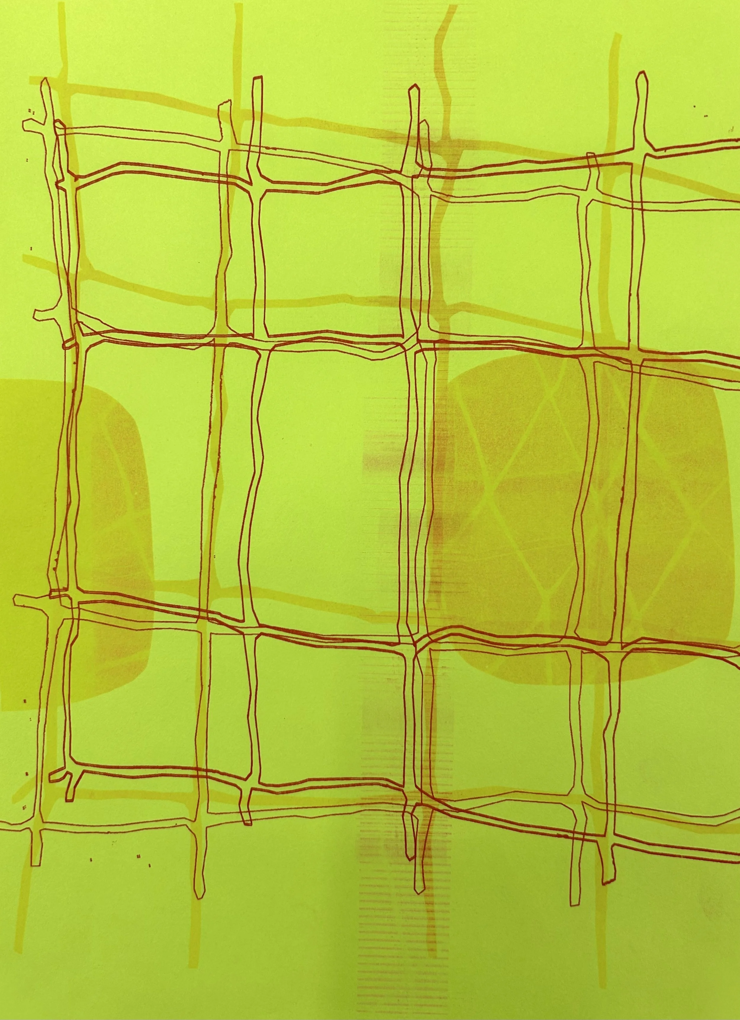 Surf Tracking pg. 2, Riso ink on paper, 8.5”x11”, 2024