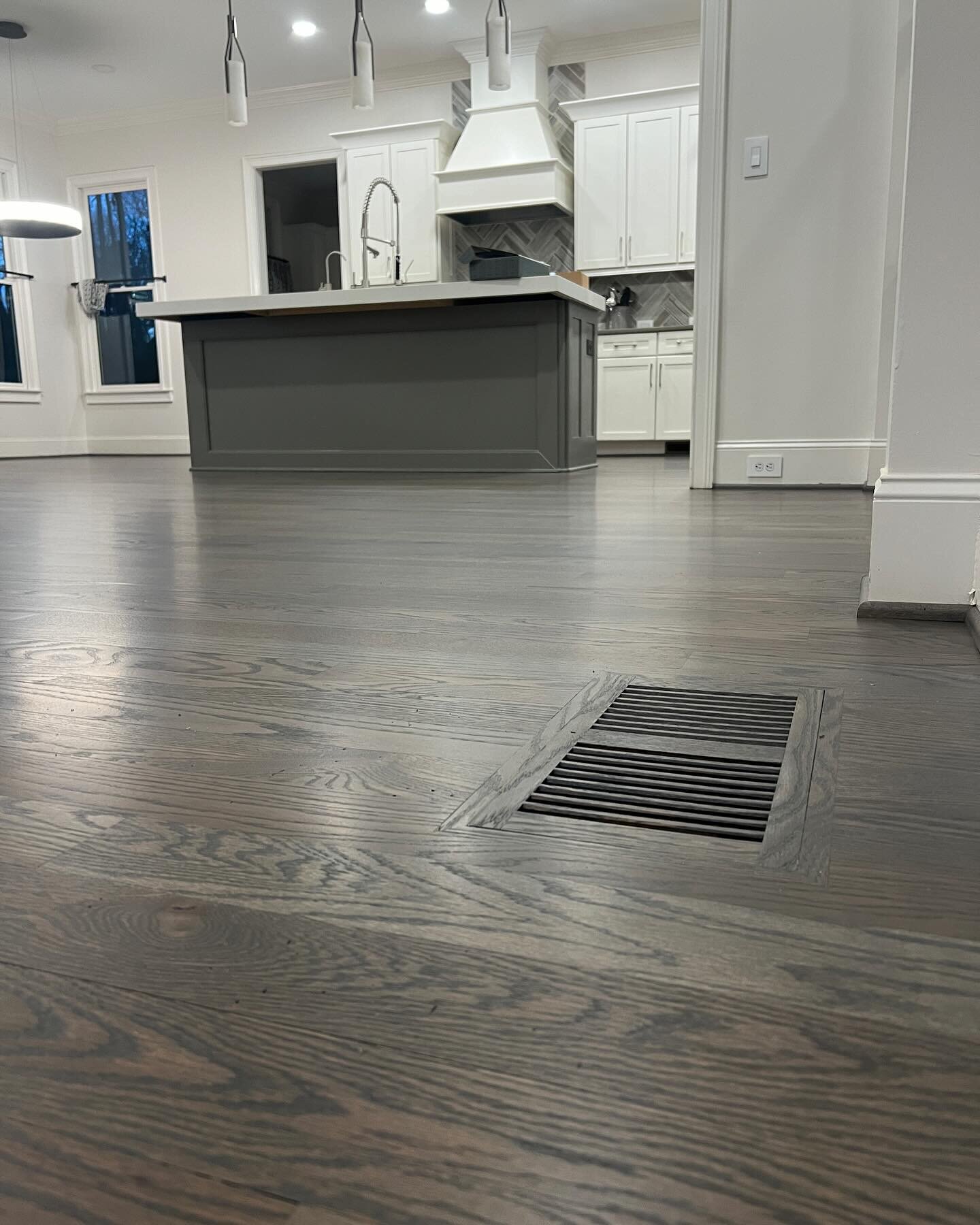 Another floor saved from mediocrity and subpar workmanship. This gorgeous #miltonga home now has the perfect canvas for the exquisite decor. 
State of the art sanding, modern color and commercial grade finish will help this floor perform for many yea