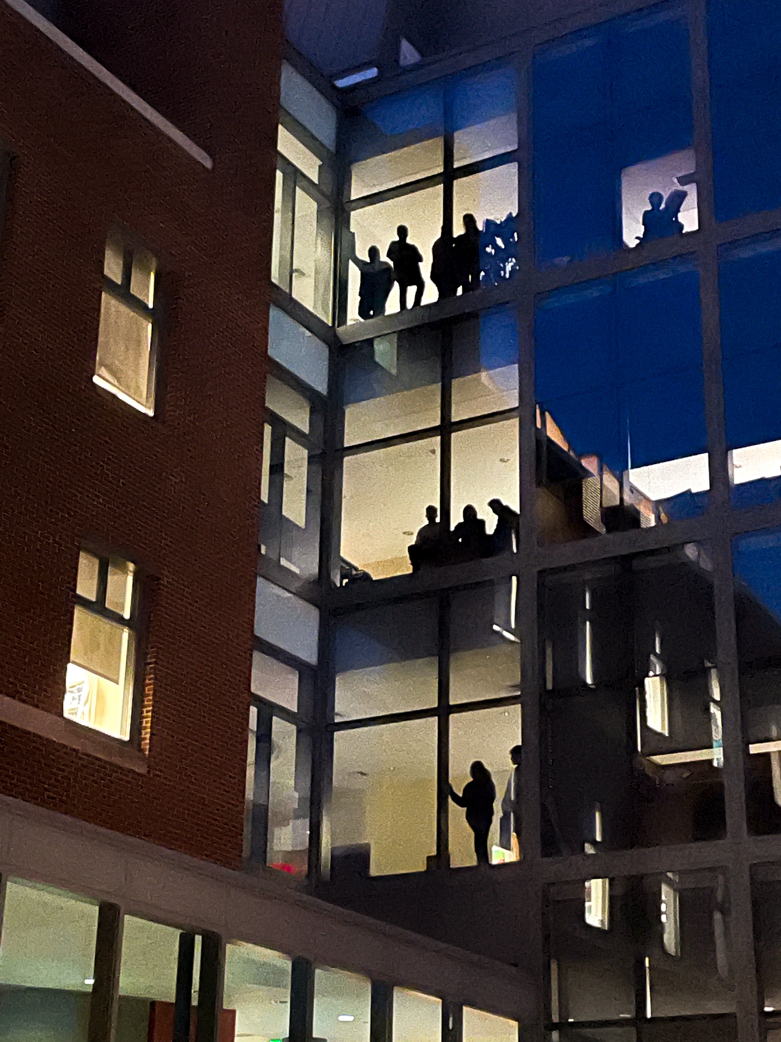 Penn State Students Observing Protest