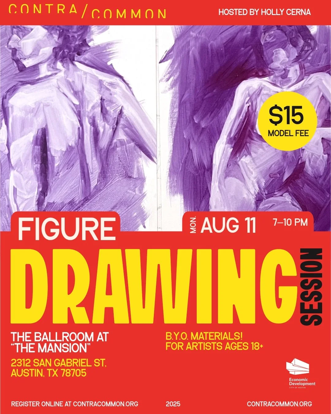 Figure Drawing Session @ 'The Mansion' hosted by Holly Cerna