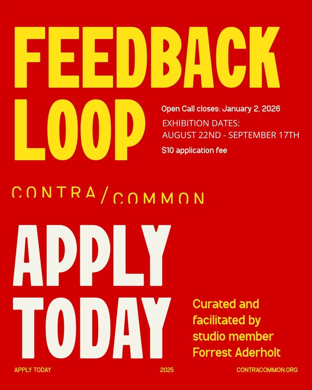 OPEN CALL: FEEDBACK LOOP CRITIQUE GROUP
