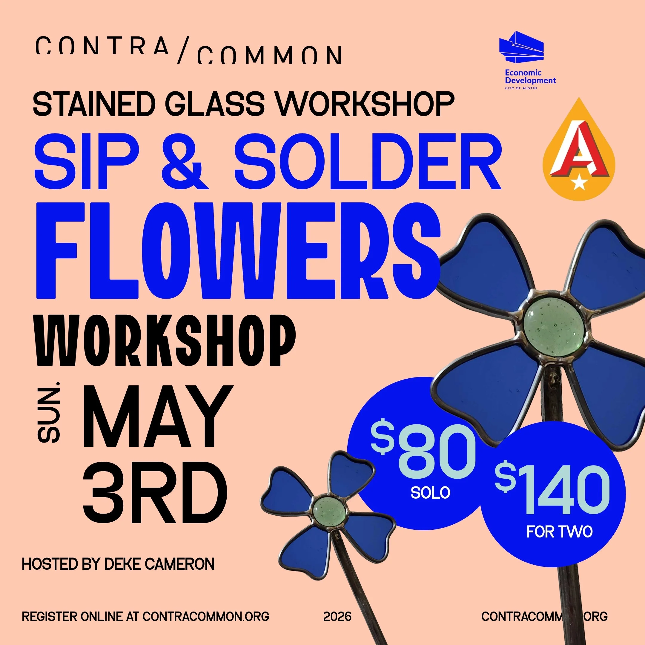 Austin Beerworks - Sip + Solder Flowers: Stained Glass Workshop