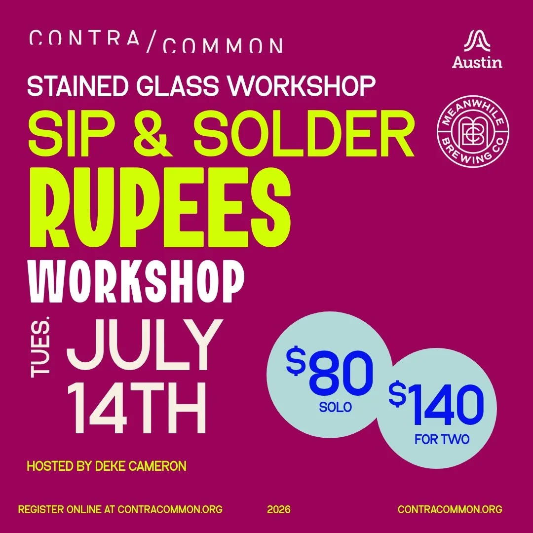Sip + Solder Rupees: Stained Glass Workshop at Meanwhile Brewing