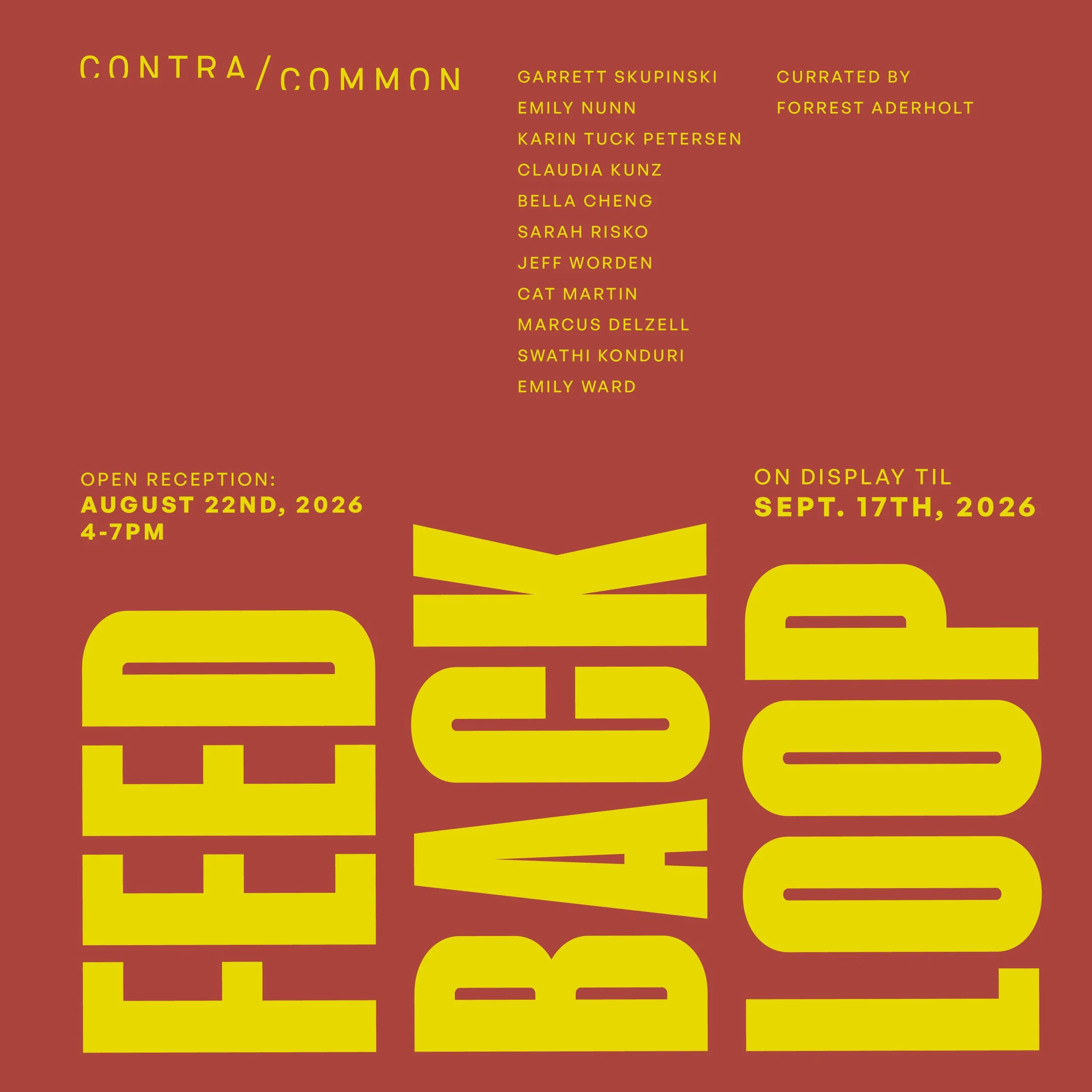 “Feedback Loop”: Gallery Hours