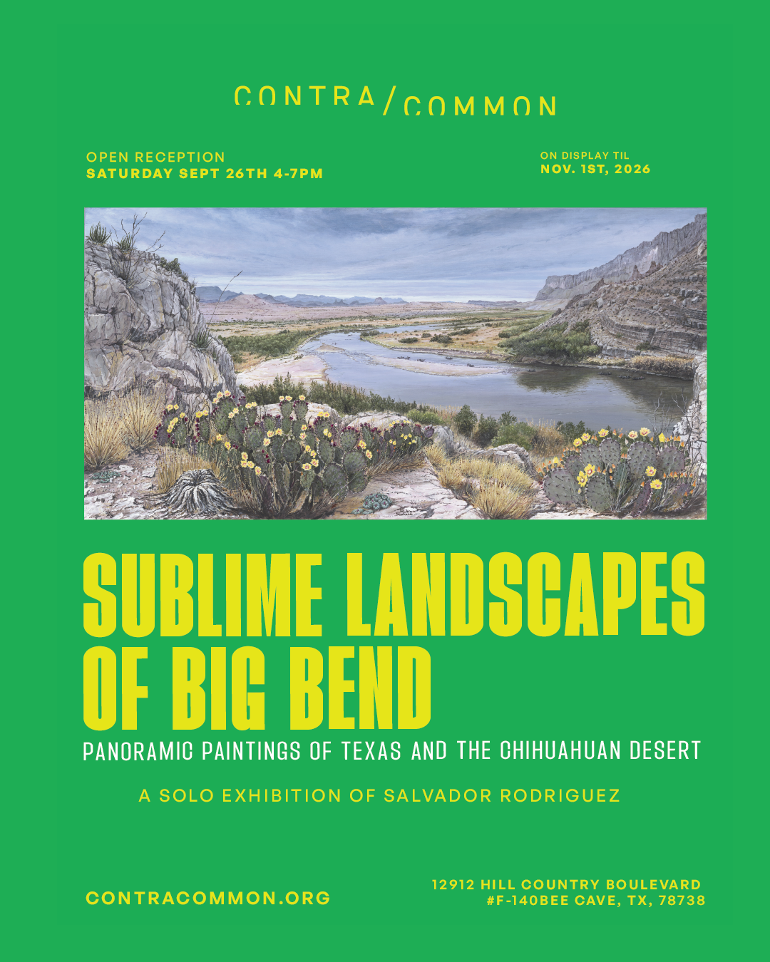 “Sublime Landscapes of Big Bend”: opening reception