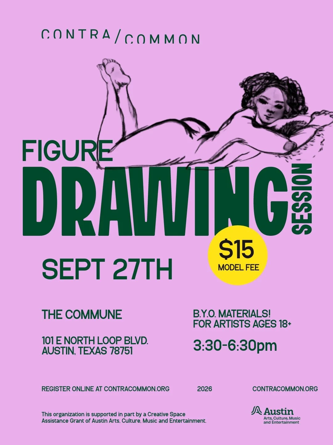 Figure Drawing Session @ The Commune