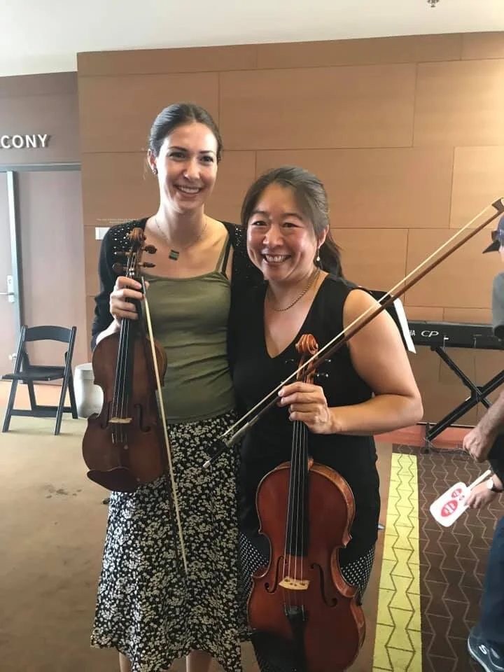 Erin Wells & Dr. Jo after performing for Elemental Music at the Broad 2019 Broad Fest