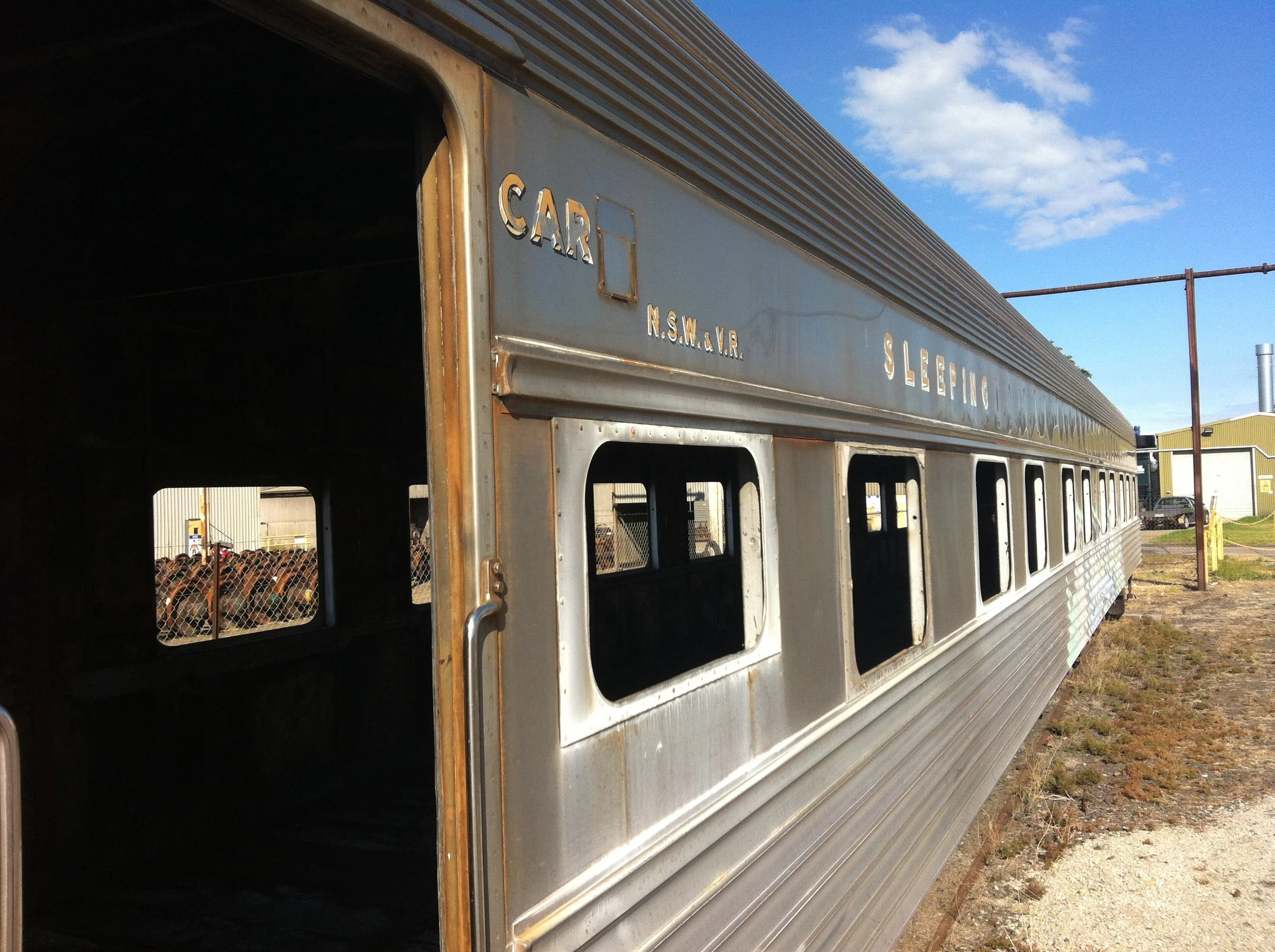 V/Line has donated Southern Aurora sleeper carriage