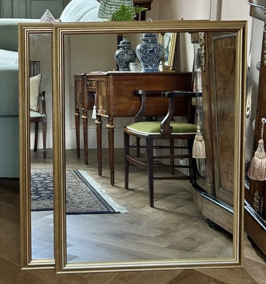 Pair of Victorian Style Giltwood Mirrors
