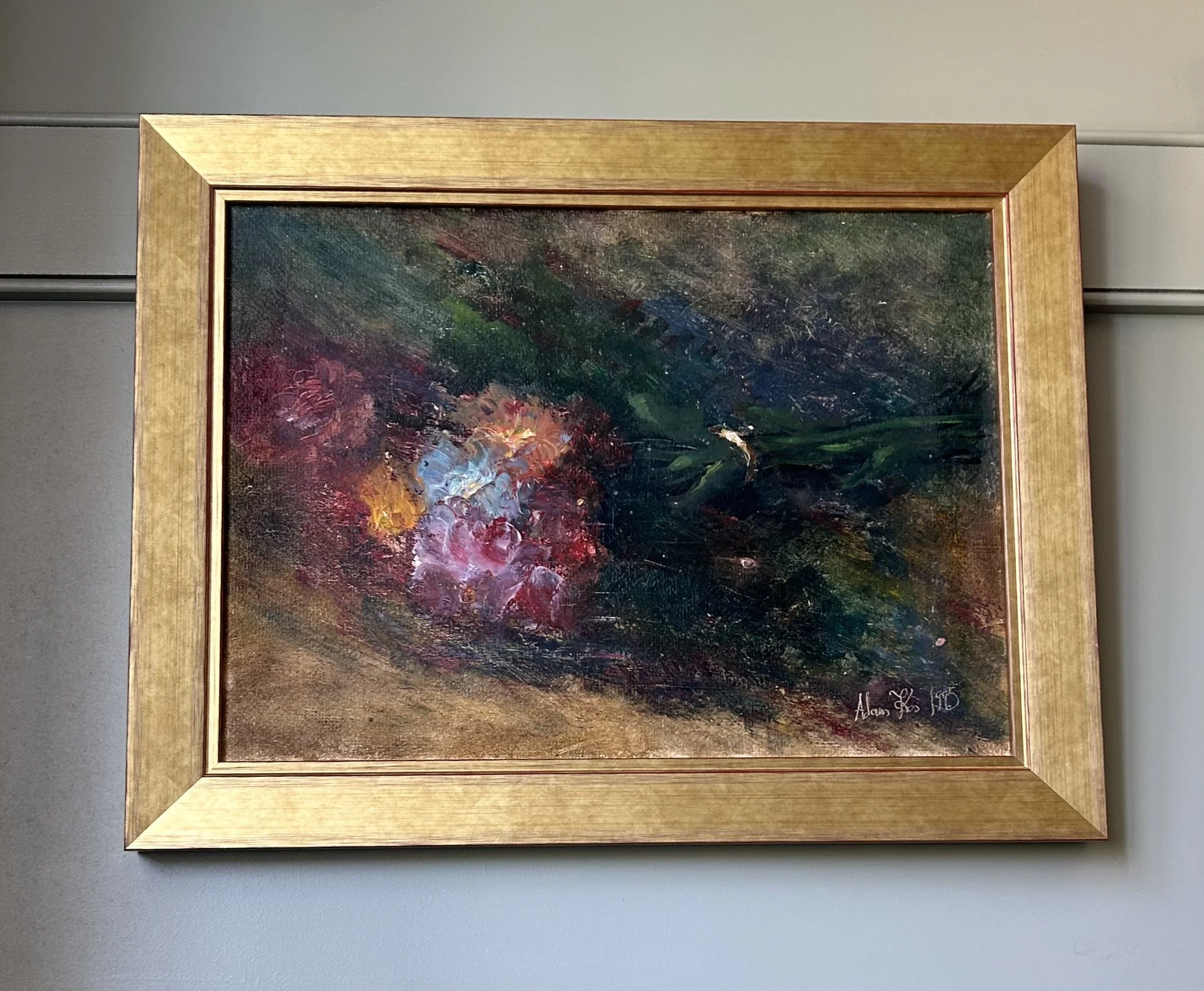 “ The Loose Bouquet” Framed Oil Painting On Board By Adam Kos