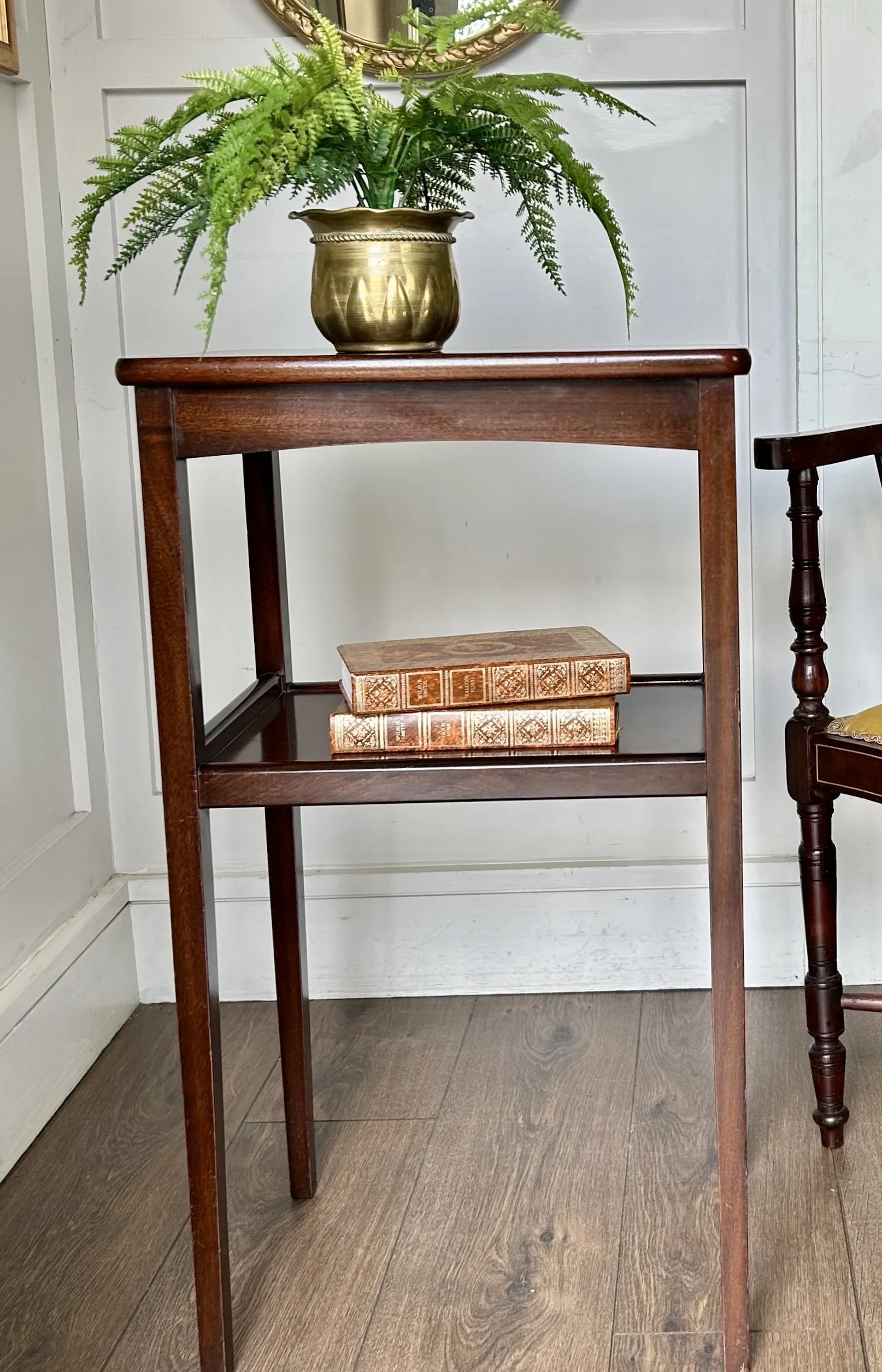 Edwardian Style 2 Tier Mahogany Side Table