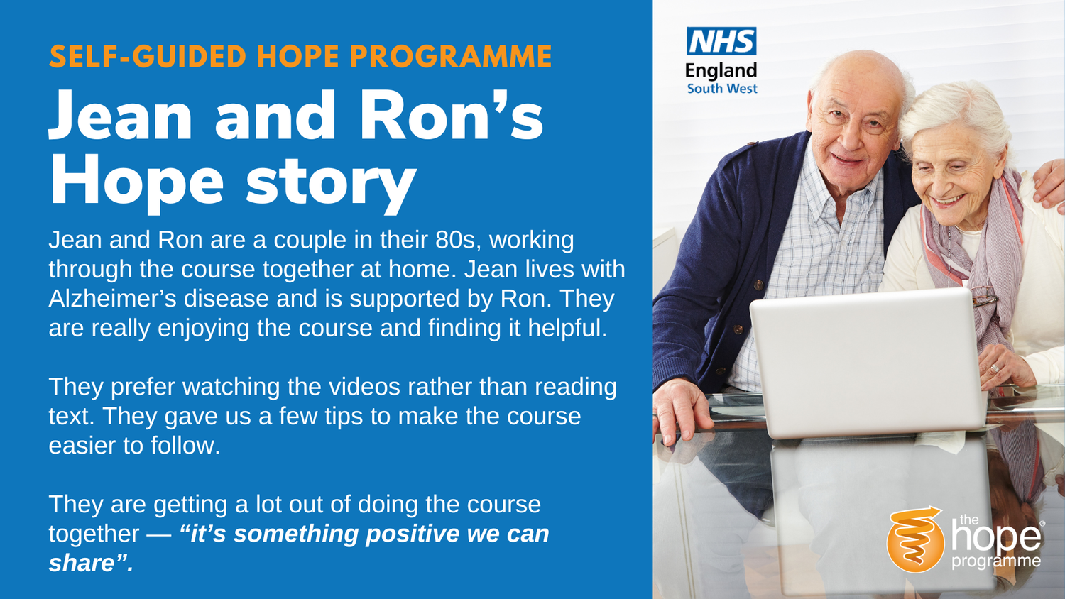 Hope Programme for the South West — Hope For The Community CIC